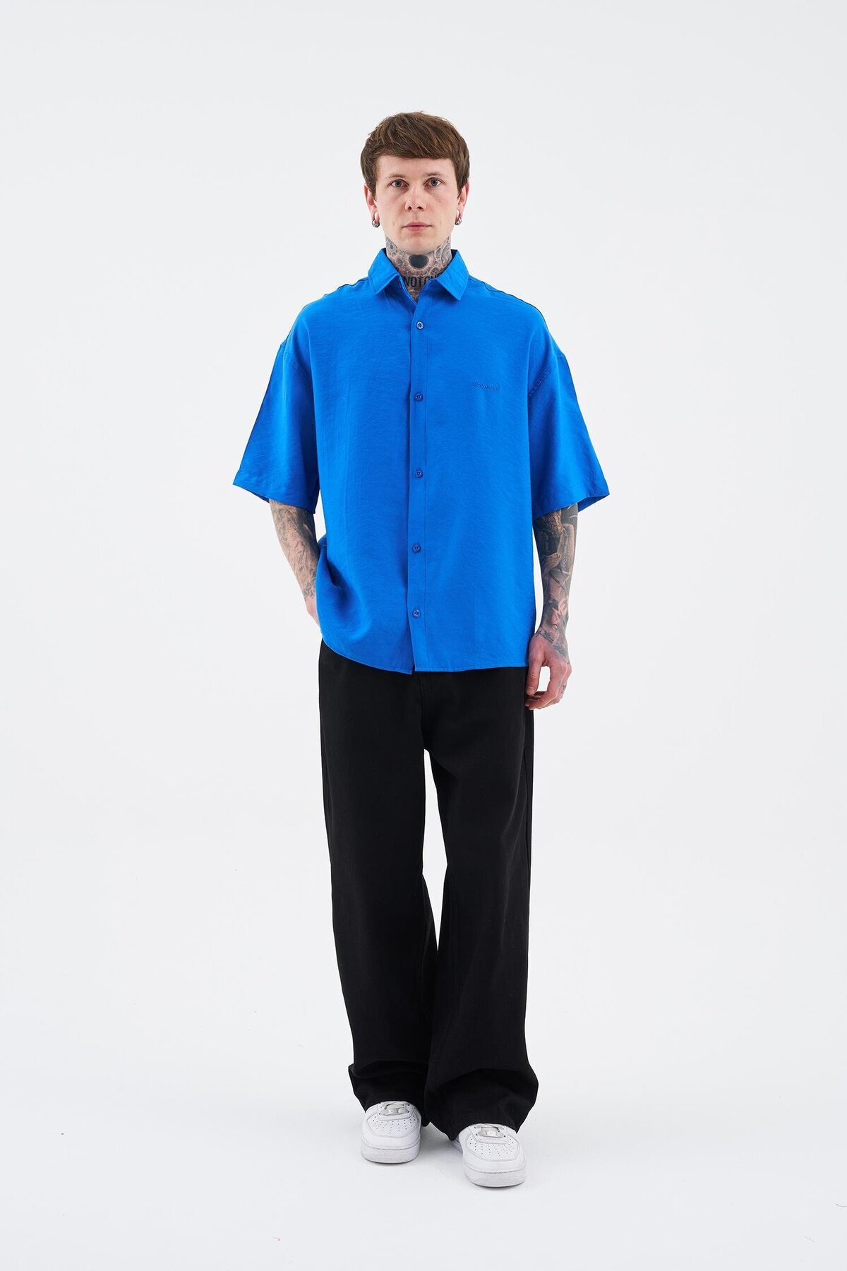 Machinist-Men's Basic Saks Blue Shirt 4