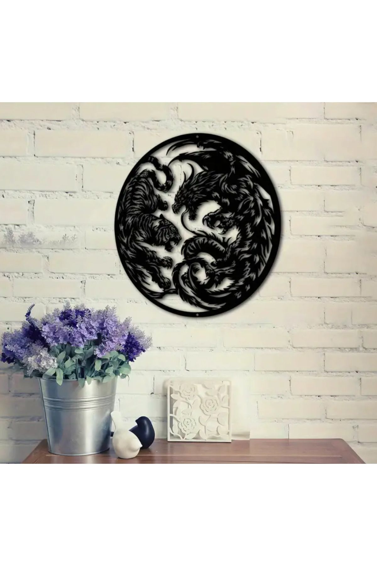 Lucest Lucestbyr Ejderha Ve Tiger Yin Yang Wall Sanatı P1047660 New