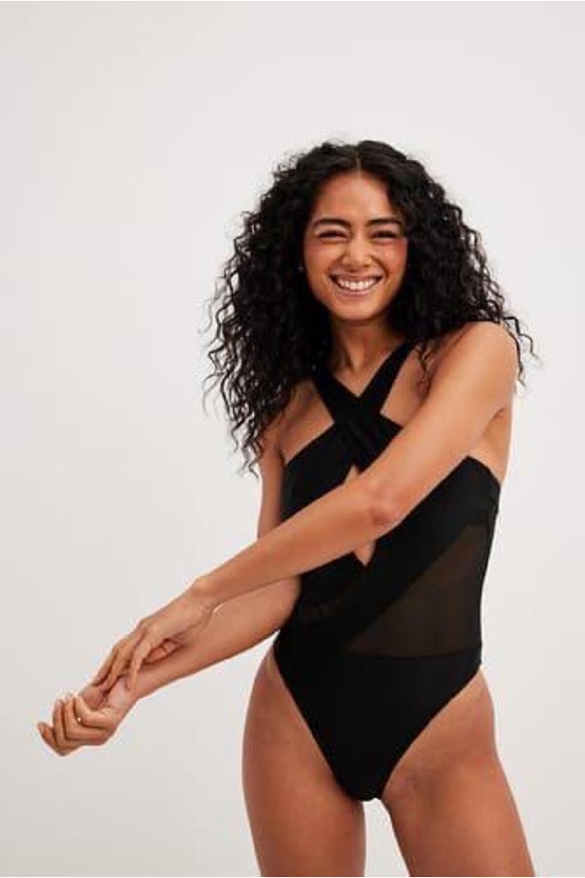 DEEP BEACH-Tie-Up Swimsuit - Cross Tie-Up Swimsuit Db 2000567 M 3