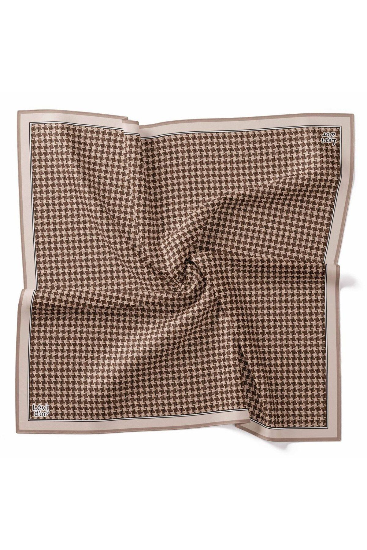 Levidor-Puzzle Pattern Crowbar Sparkling Crystal Scarf 2