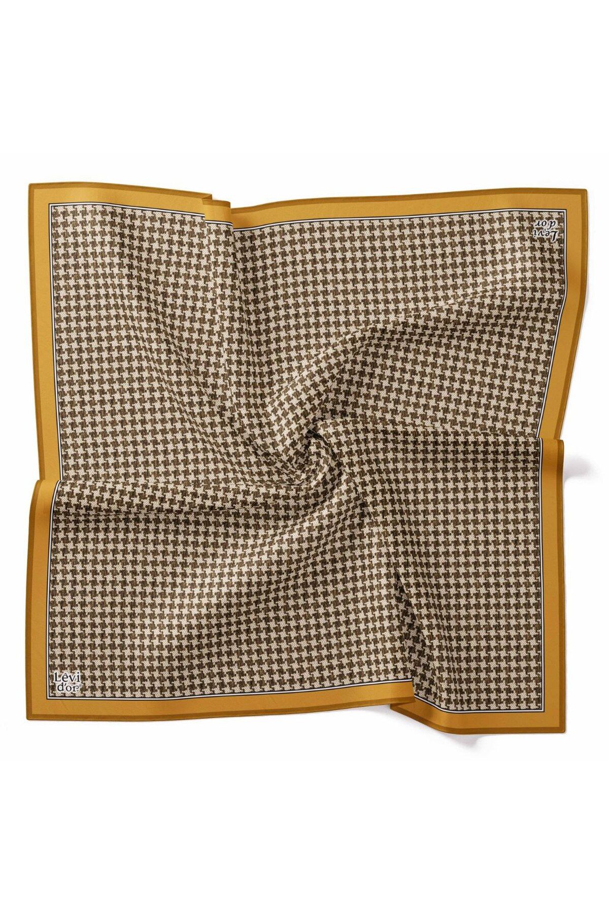 Levidor-Puzzle Pattern Crowbar Sparkling Crystal Scarf 2