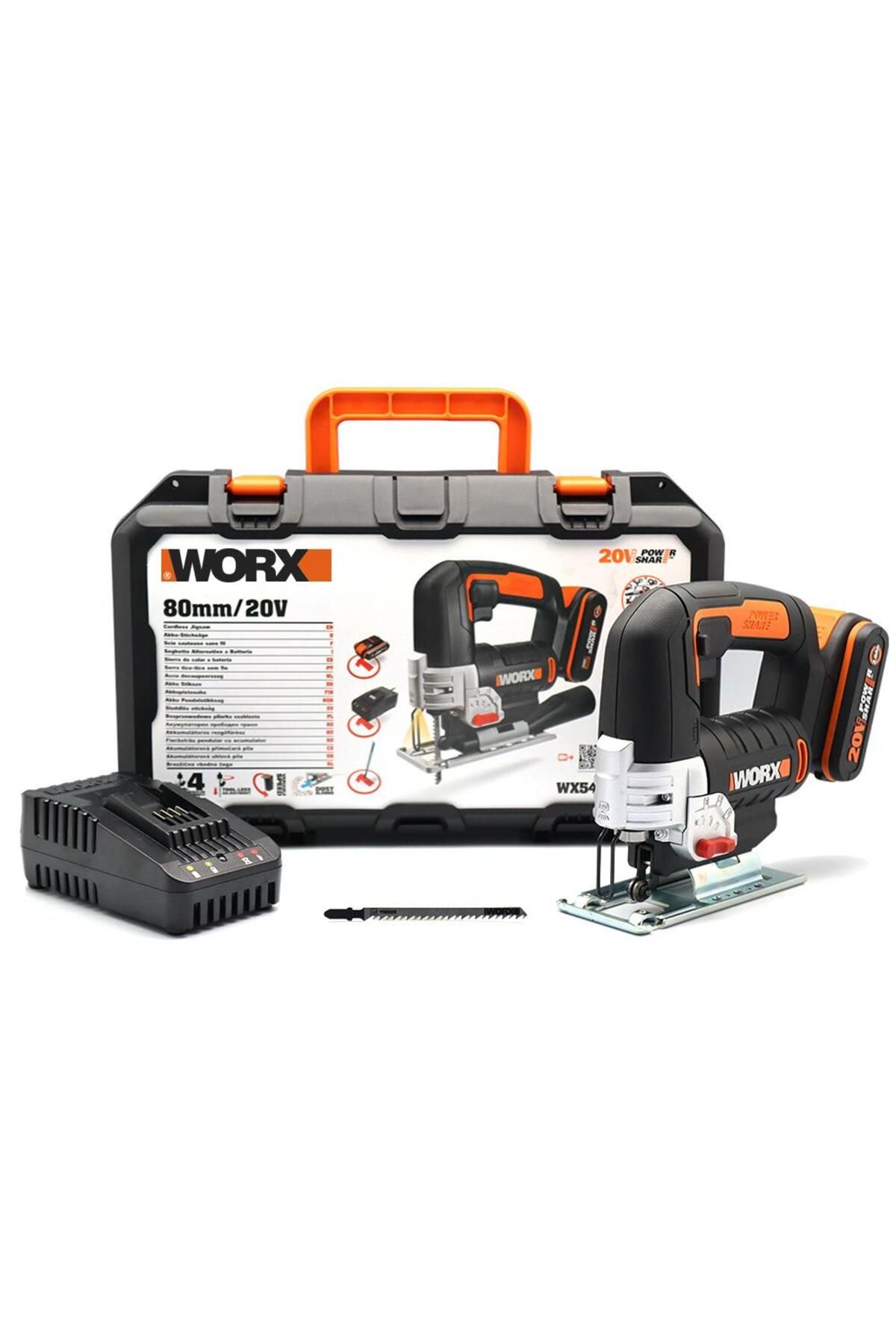 Pazarcan Worx Wx543 20Volt 2.0Ah Li-Ion Profesyonel Dekupaj Testere