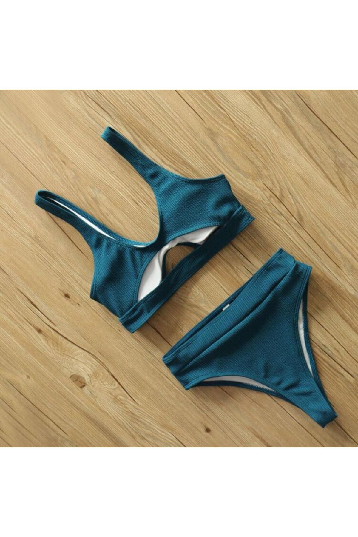 DEEP BEACH-Σετ μπικίνι με υφή ειδικού υφάσματος Db 200785 bt 3