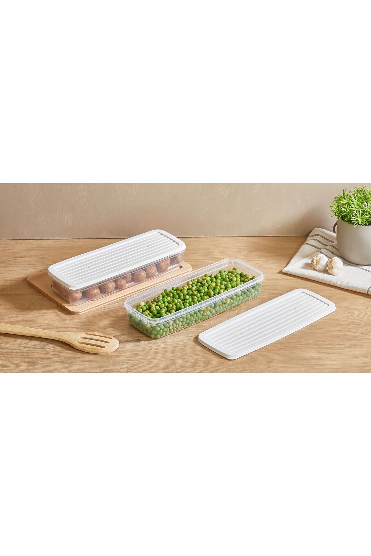 HOMEU-Hmu-012 3-Piece Yeast Storage Set with Lid (2.5 Lt + 1Lt + 1Lt) 3