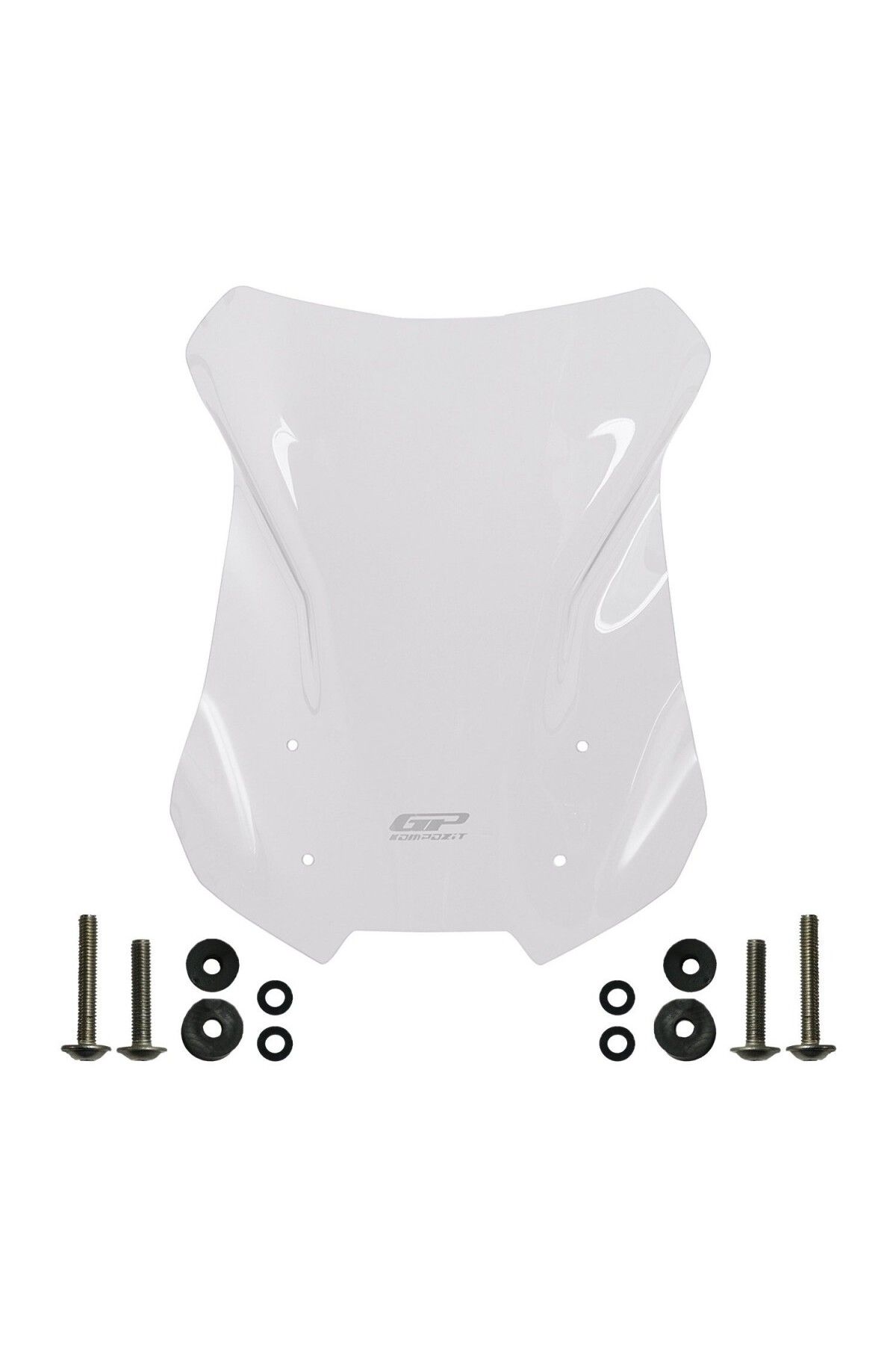 GP KOMPOZİT Gp Kompozit Siperlik Ön Camı Şeffaf 49 Cm Honda Nx 500 2025 Uyumlu