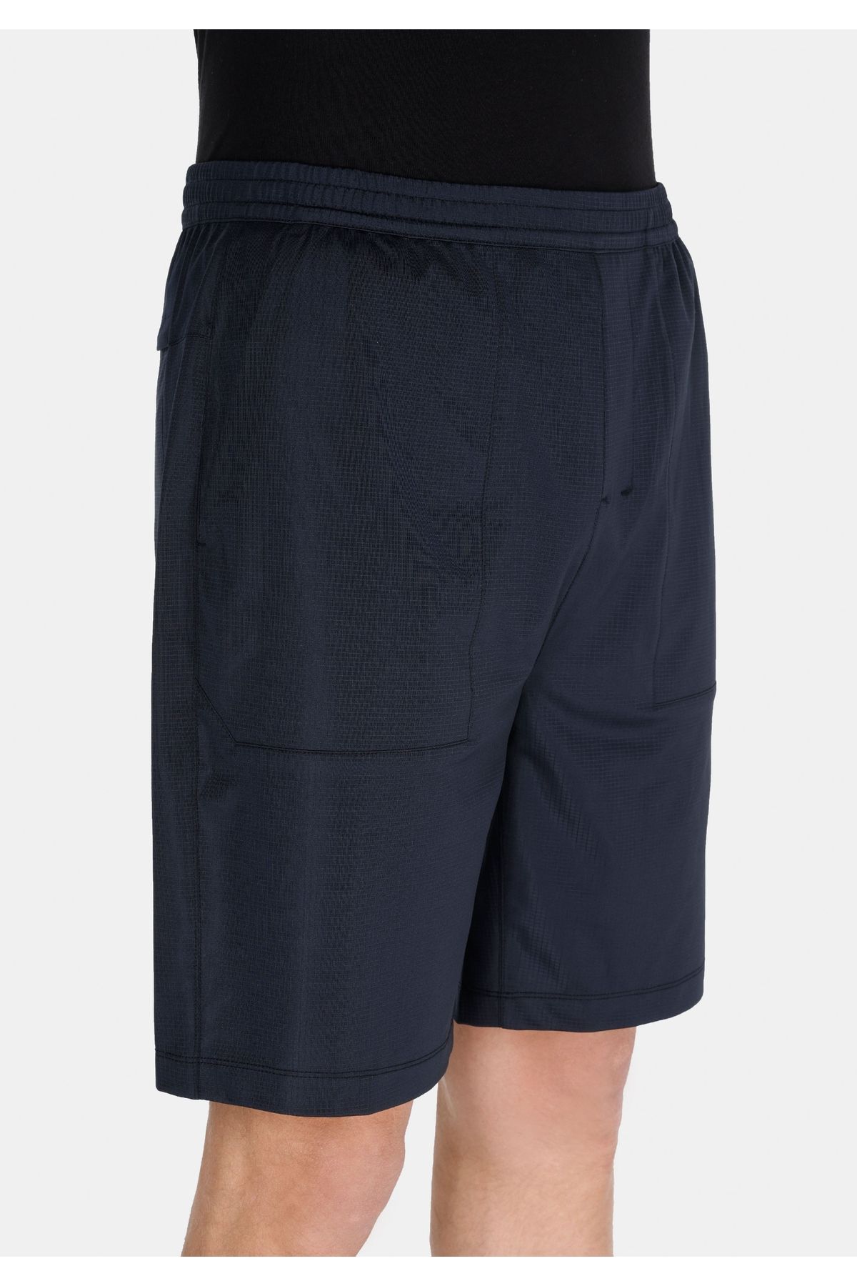 Colin's-Pantaloni scurți negri pentru bărbați, cu talie medie, cu croiala normală 4