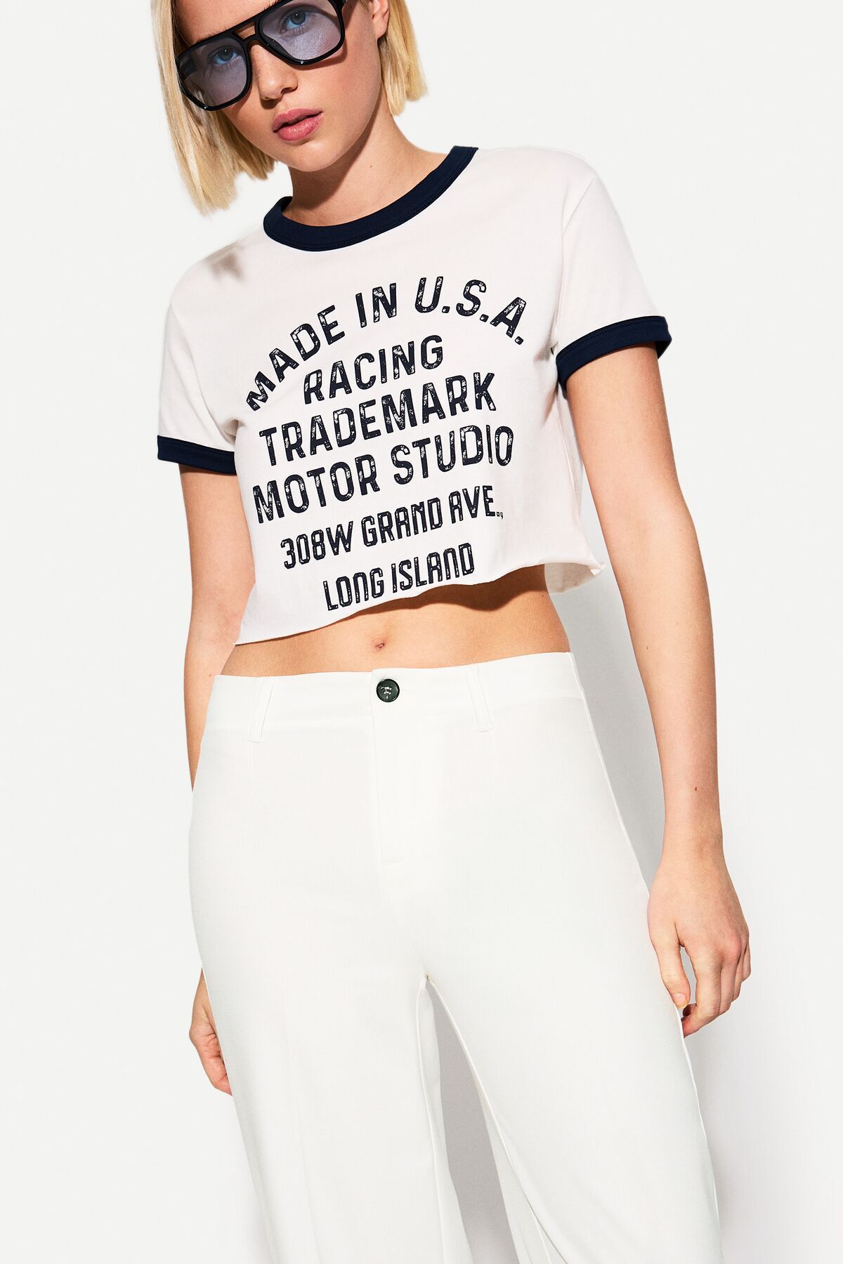 Bershka-بنطلون واسع الساق 3