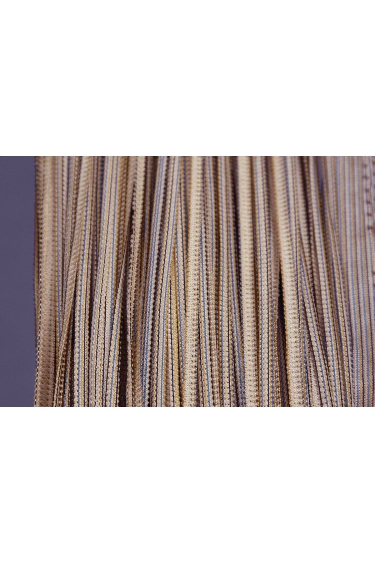 AKÇA TEKSTİL-Plain String Curtain 100 cm Width 280 cm Length Mink Double Color Ready String Curtain 4