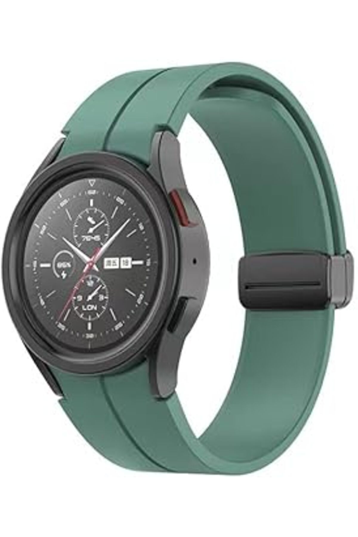 Mu Art Ahşap Galaxy Watch 4 Ile Uyumlu Kayış Katlanabilir Toka Single Line 44Mm Galaxy Watch 4 Ile Uyumlu Kordon