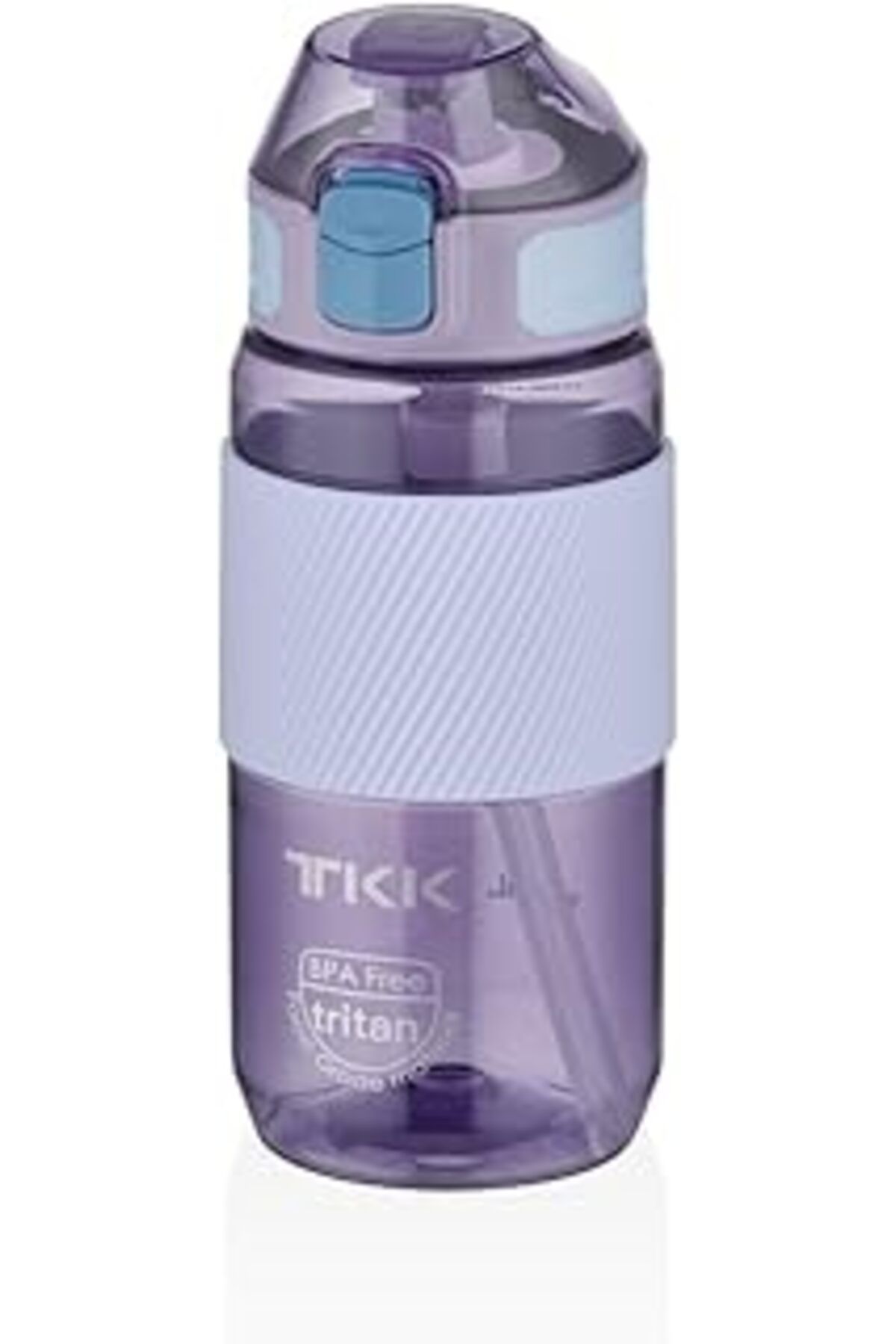 Pazarcan Tkk 500Ml Pipetli Silikon Gövde Ölçü Skalalı Tritan Su Matarası (Mor)