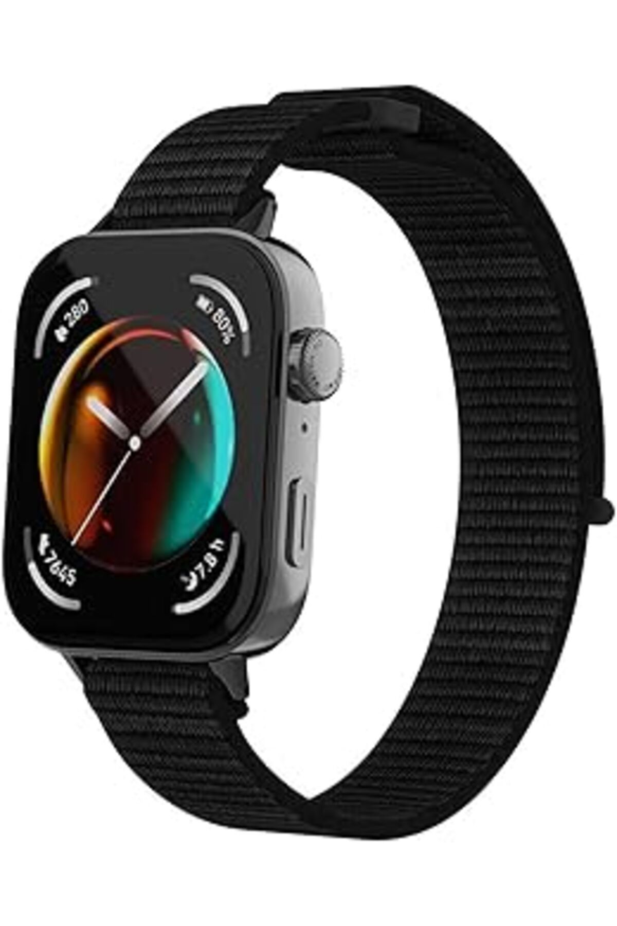Mu Art Ahşap Microsonic Huawei Watch Fit 3 Hasırlı Kordon Woven Sport Loop (Huawei Watch Fit 3 Ile Uyumlu Kordon