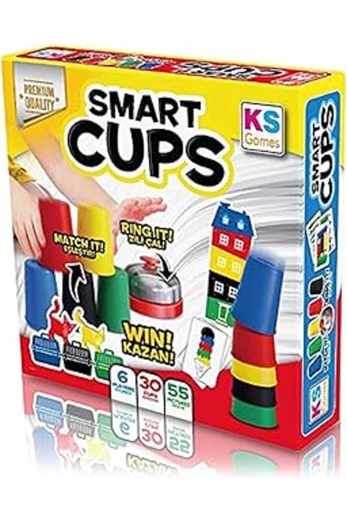 Mu Art Ahşap Toys Ks Games Smart Cups Renkli Bardaklar