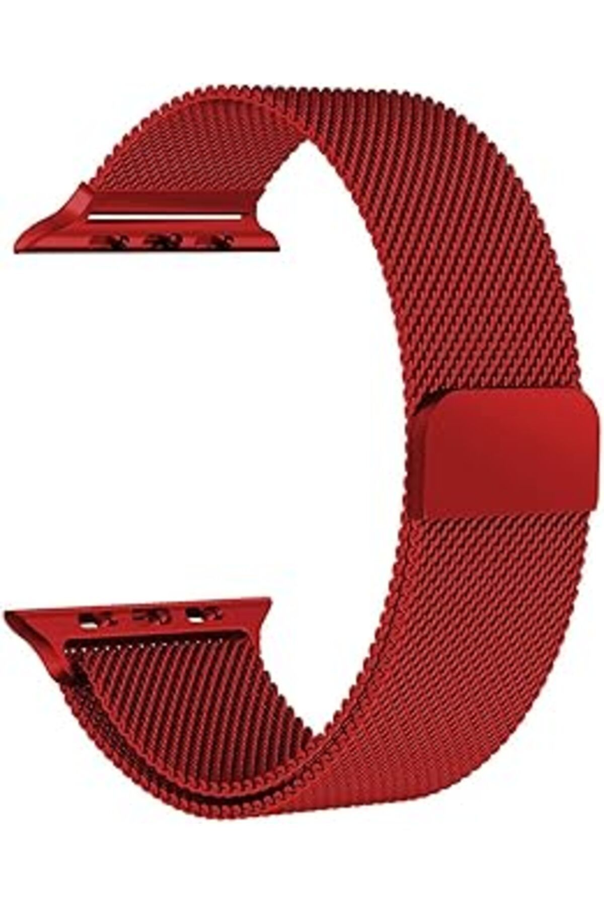 Mu Art Ahşap Caseup Watch 1 38mm, Caseup Stainless Metal Loop Kordon Kırmızı