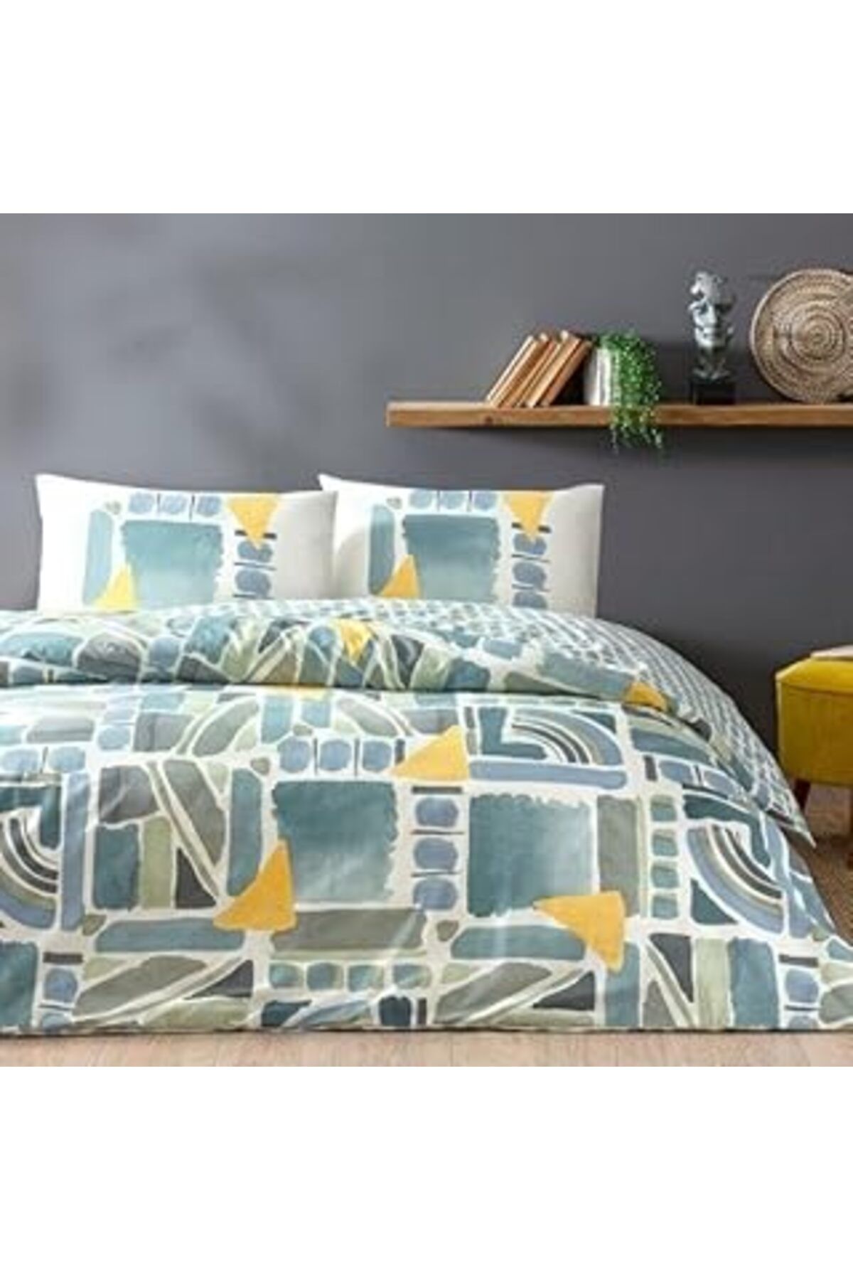 Hepta Collection Taç Holden Nevresim Takımı Mavi Çift Kişilik