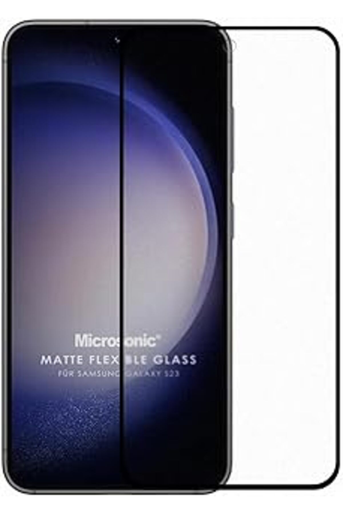 Pazarcan Microsonic Samsung Galaxy S23 Seramik Matte Flexible Ekran Koruyucu Siyah