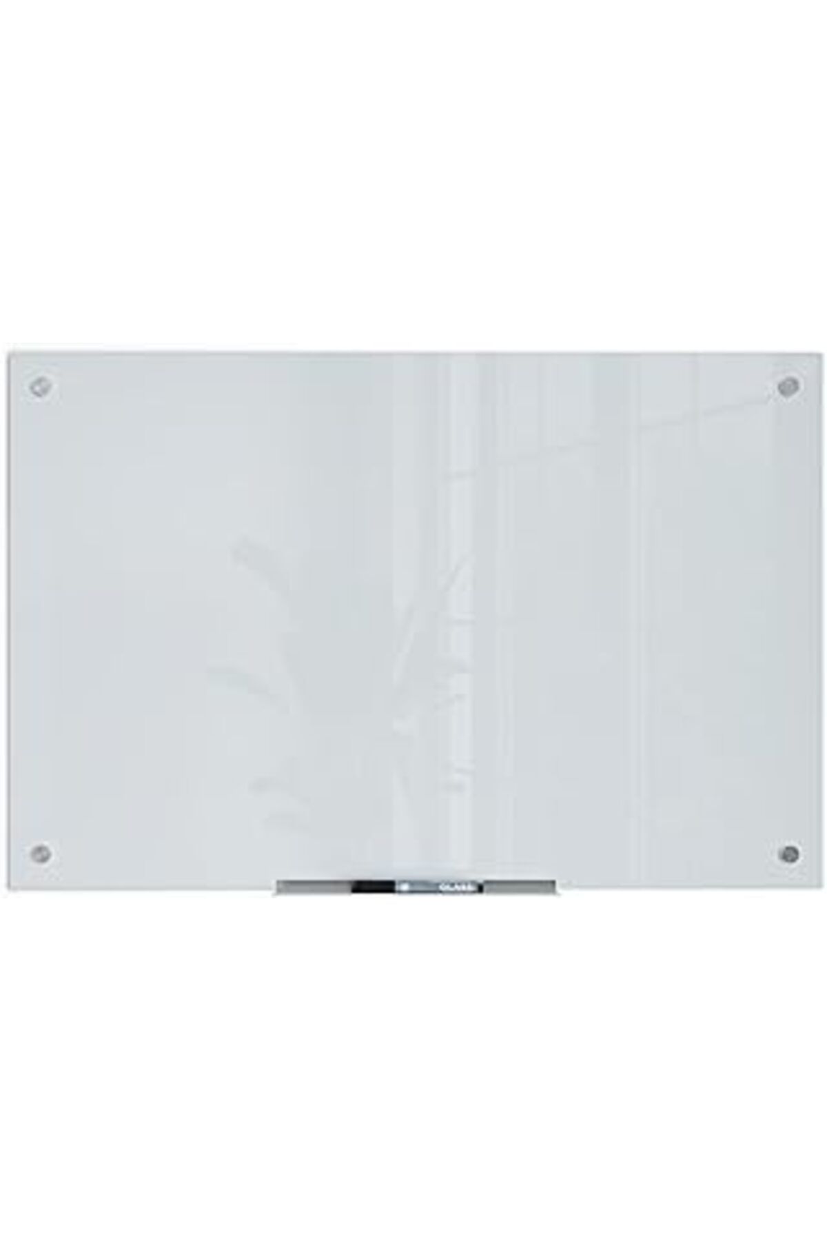 Hepta Collection U Brands Marken Glas Dry Erase Board, 88,9 X 58,4 Cm, Siyah Yüzey, Çerçevesiz Beyaz Mat Yazı Yüzeyi