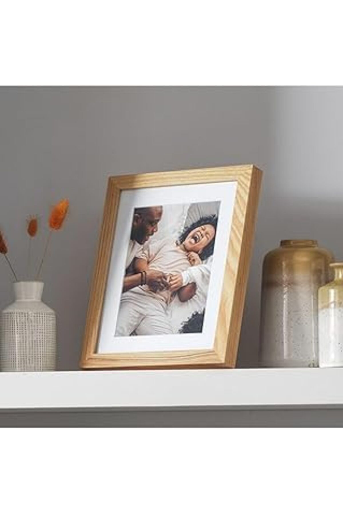 robotrend Huhuli Doğal Ahşap Fotoğraf Çerçevesi 20X20Cm 20 X 20 Hu41Hu41Li0197