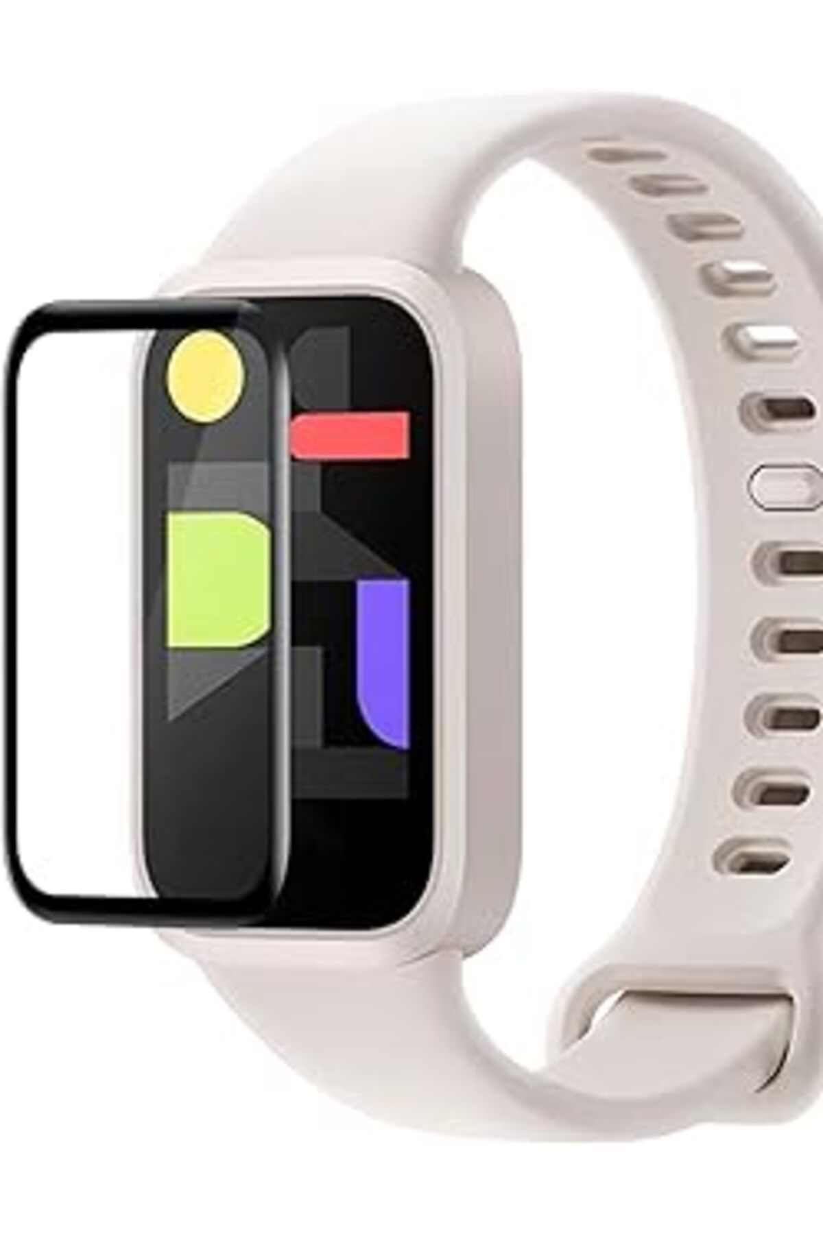 Pazarcan Microsonic Xiaomi Redmi Band 3 Tam Kaplayan Nano Cam Ekran Koruyucu Siyah