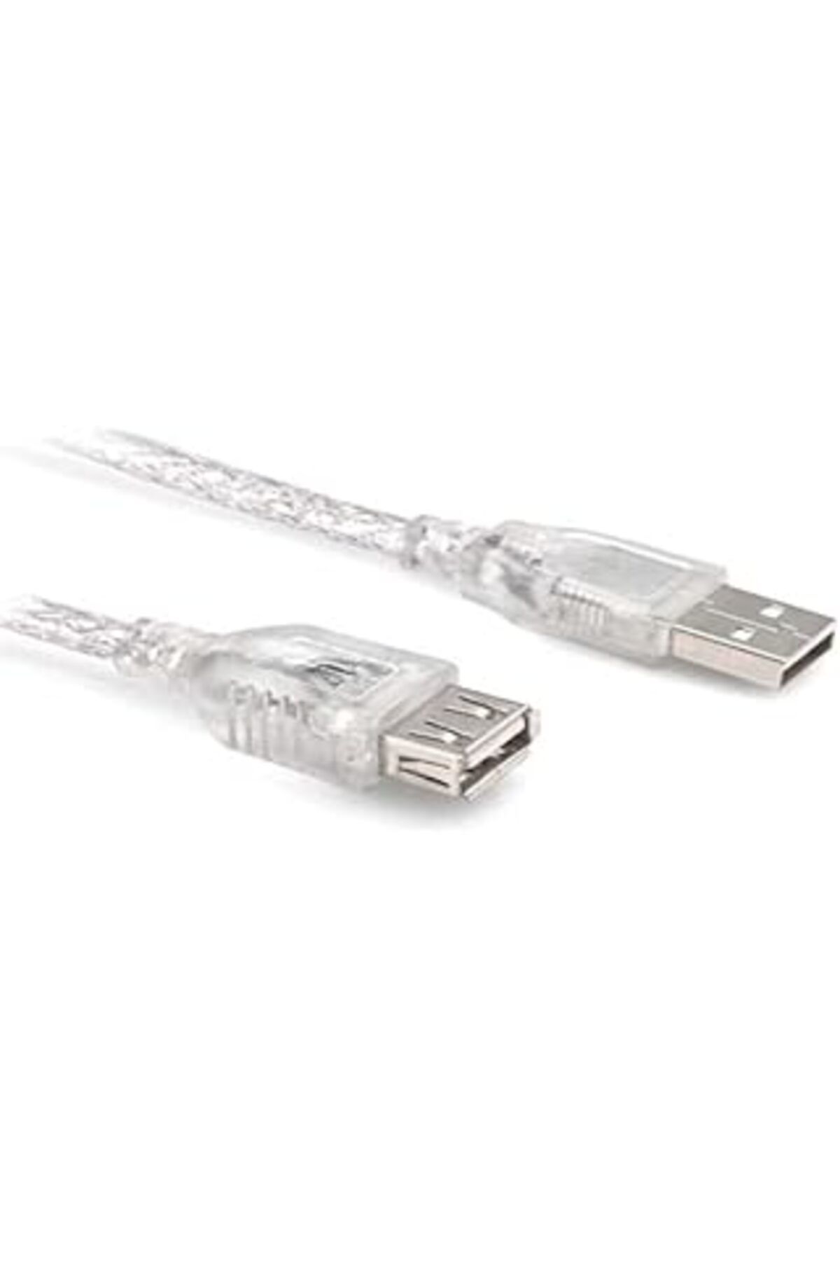 Mu Art Ahşap Usb Kablosu Erkek Dişi 180Cm Şeffaf