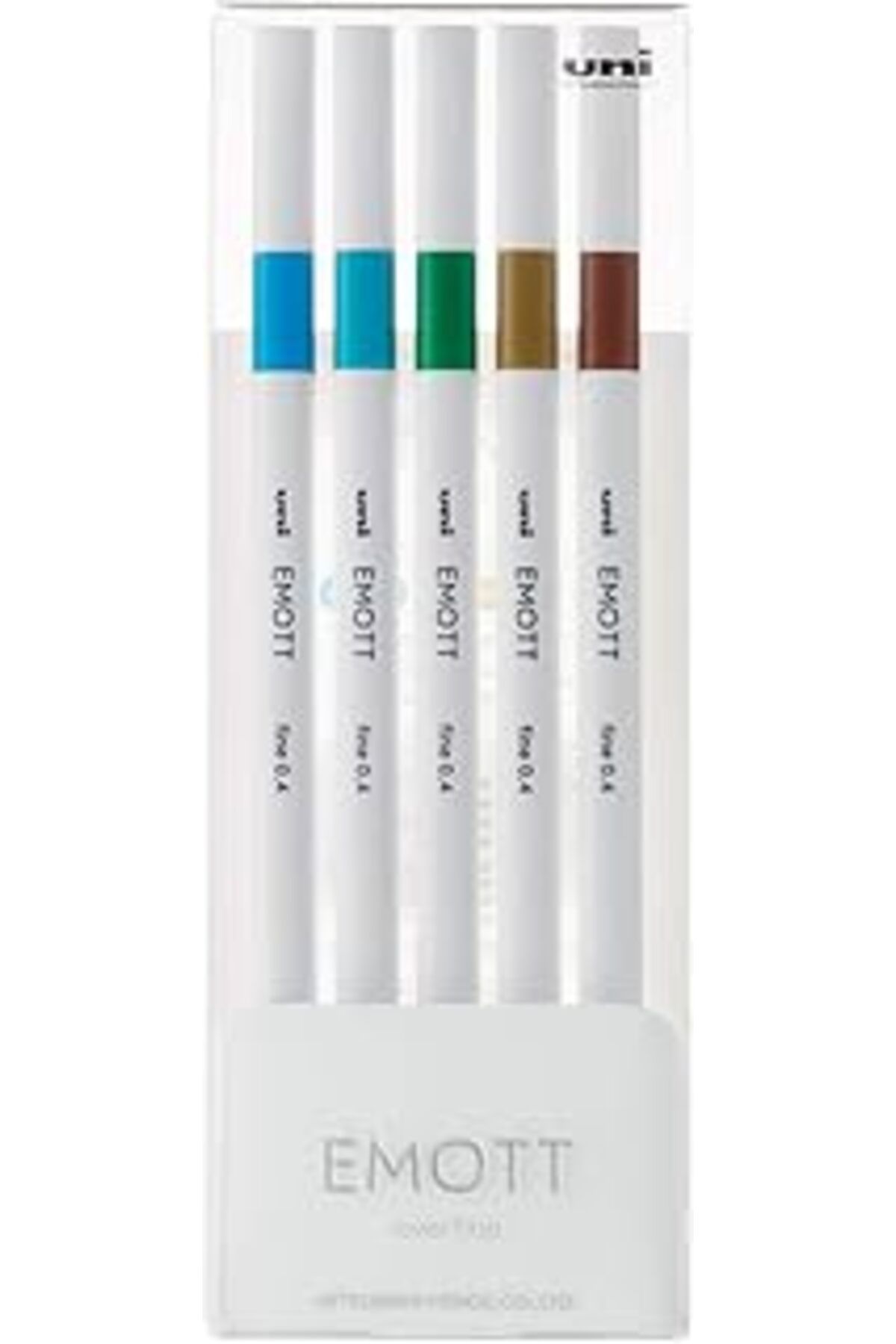 Mu Art Ahşap Uni Fineliner Emott 0.4 Ada Renkler 5 Li Pem-sy/5c.04