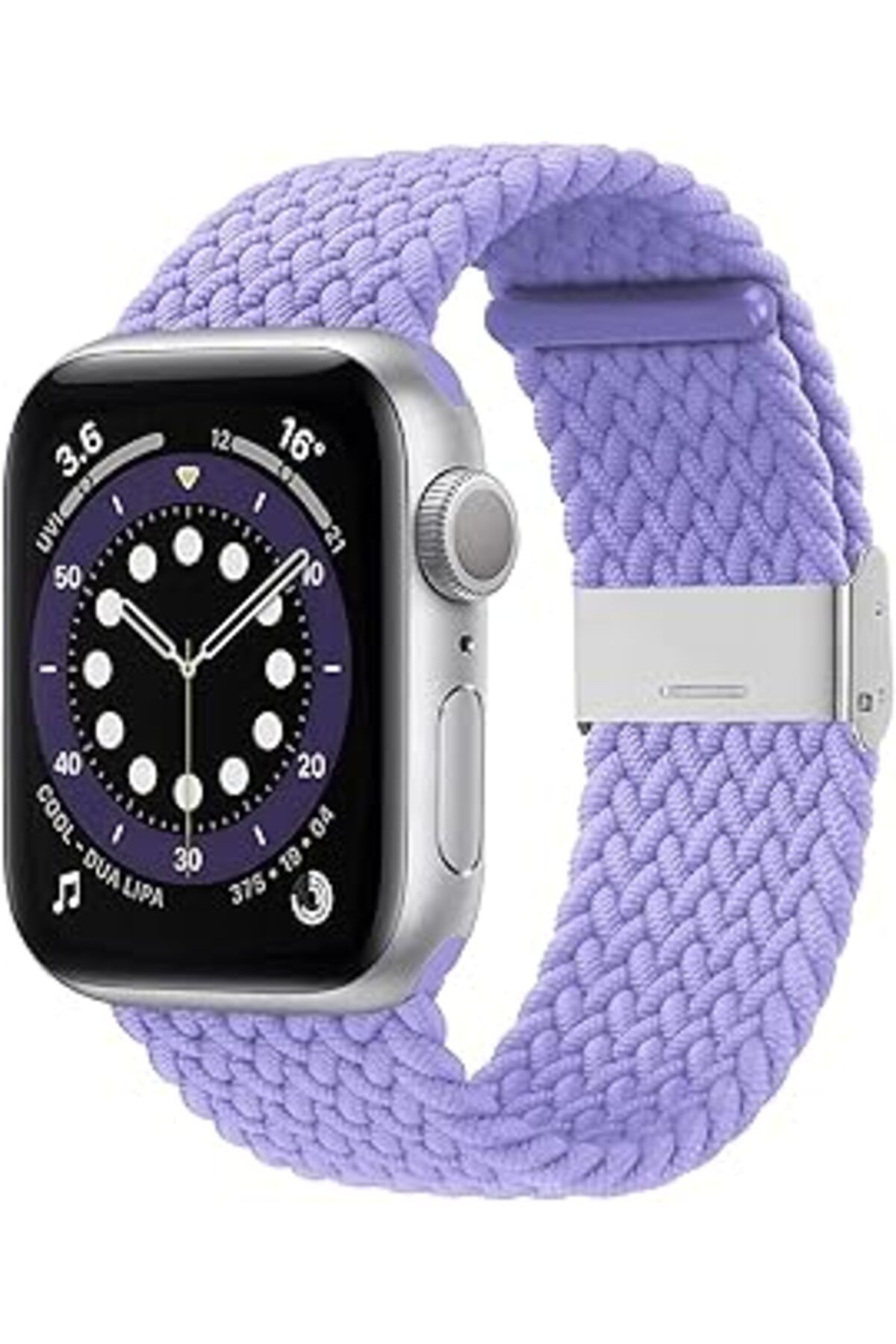 TBSProjects Minesk Apple Watch Tüm Serileri Ile Uyumlu Elastik Dokuma Kordon Yumşak Ve Bilek Kalınlığına Göre A