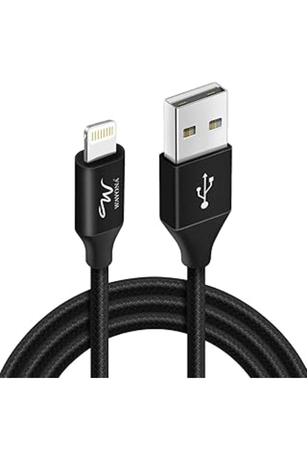 Pİ GLOBAL Wayona Naylon Örgülü 3A Lightning - Usb A Senkronizasyon Ve Hızlı Şarj Veri Kablosu, Iphone, Ipad I