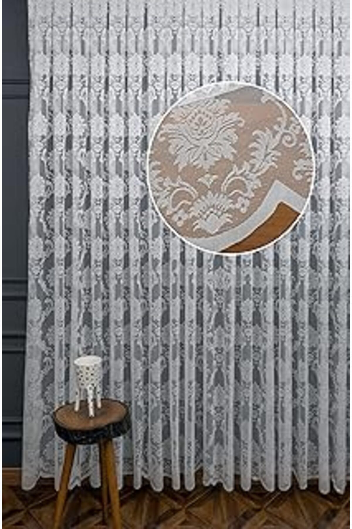 TBSProjects Evdepo Home Kırık Beyaz Ekstraforlu Pilesiz Tül Perde 100 X 250 Cm