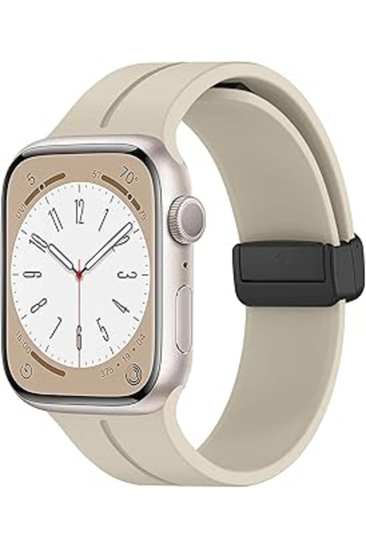 Pazarcan Microsonic Apple Watch Series 7 45Mm Kordon Ribbon Line (Apple Watch Series 7 45Mm Ile Uyumlu Kordo