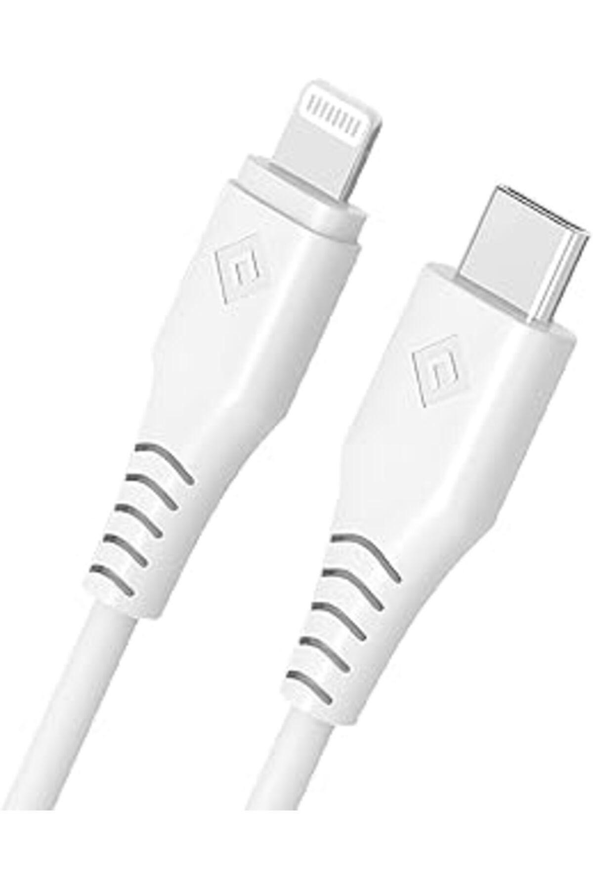 Pazarcan Novoo Omars Type-C Iphone Lightning Hızlı Şarj Kablosu Beyaz 1.2 Metre