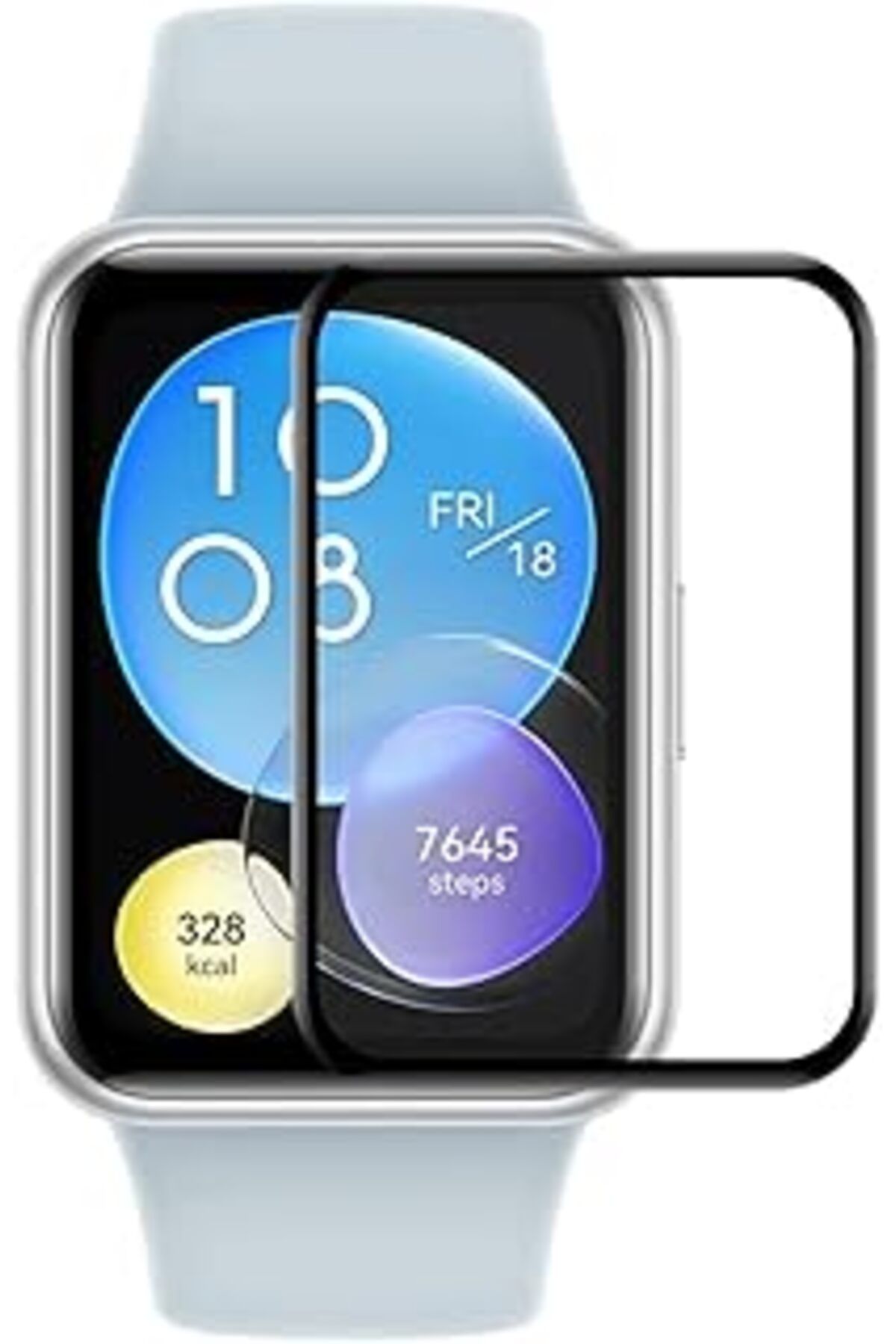 robotrend Microsonic Huawei Watch Fit 2 Tam Kaplayan Nano Cam Ekran Koruyucu Siyah