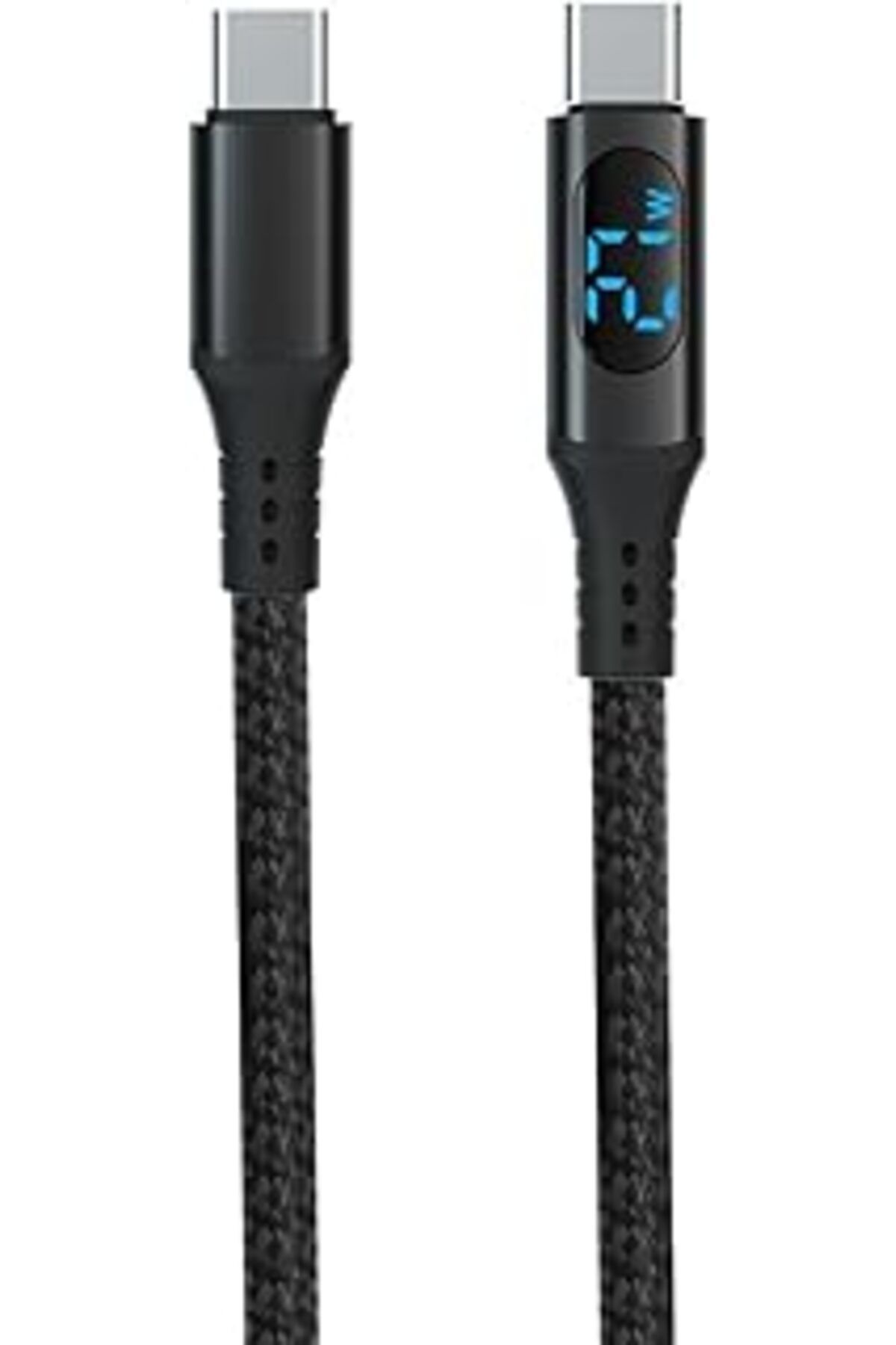 robotrend Pd60W Hızlı Şarj Kablosu, Led Ekranlı, 480Mbps Type-C To Type-C Kablo, Usb C - Usb C Erkek - Erkek
