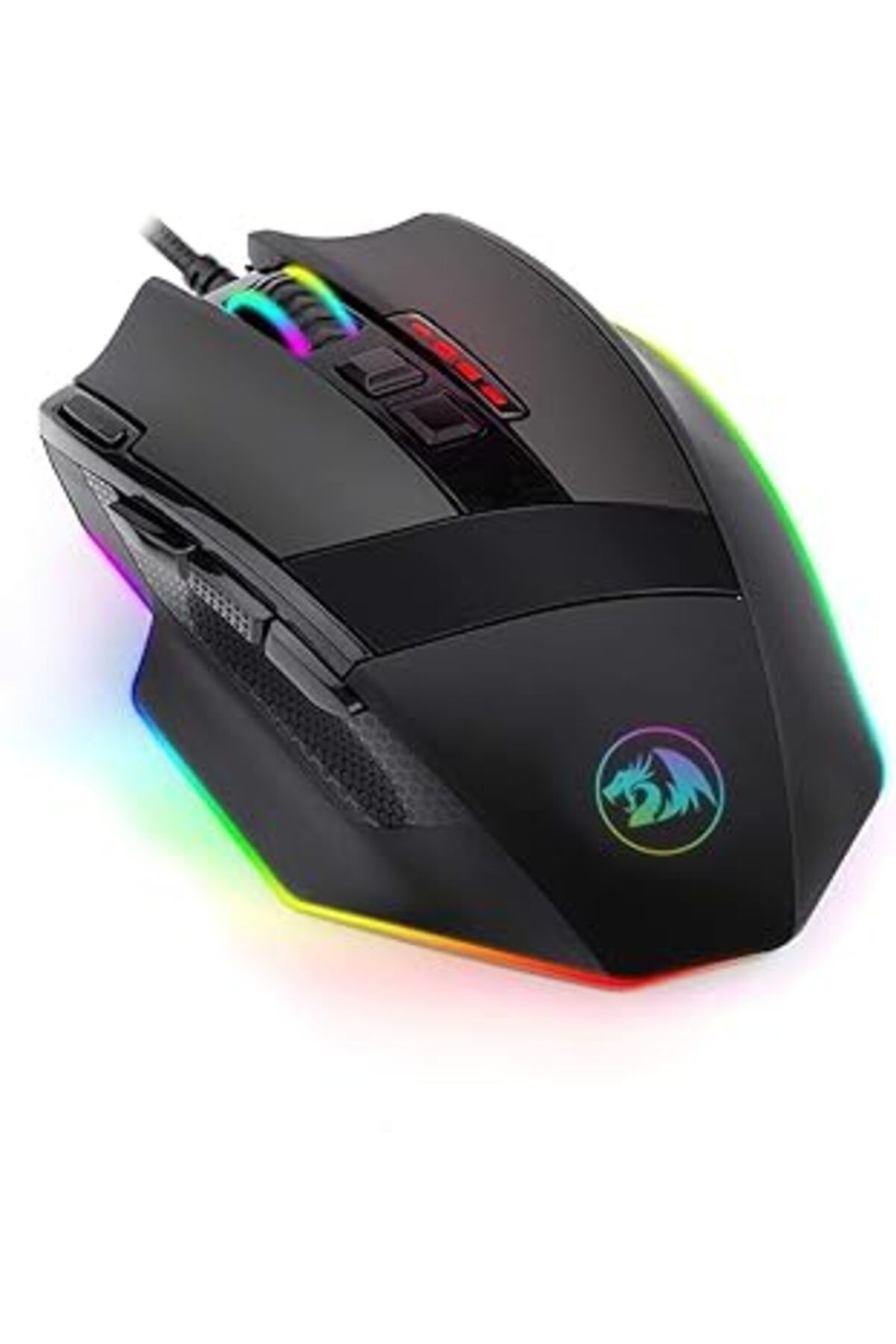Mu Art Ahşap Redragon M801-Rgb 12400 Dpi 9 Tuş Oyuncu Kablolu Mouse