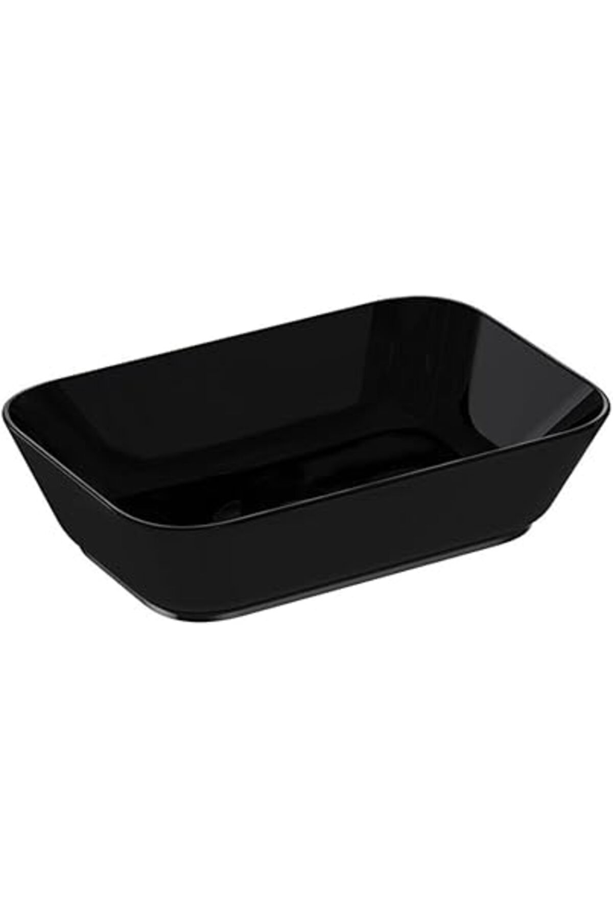 Pazarcan Vitra Geo 7425B070-0016 Dikdörtgen Çanak Lavabo, 60 Cm, Siyah