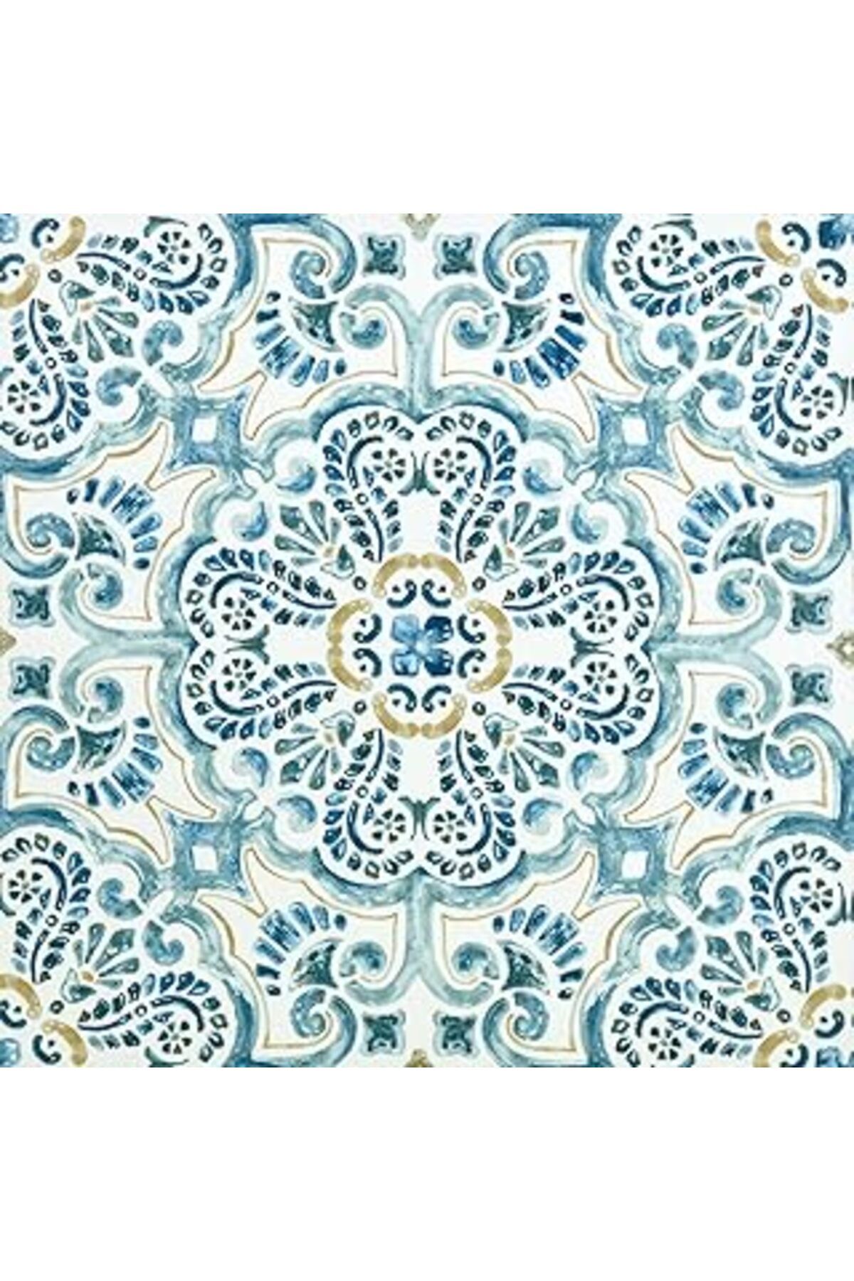 robotrend Floorpops Wallpops Fp2477 Fontain Soyun Ve Yapıştırın Zemin Fayansı, Mavi, 10 Adet
