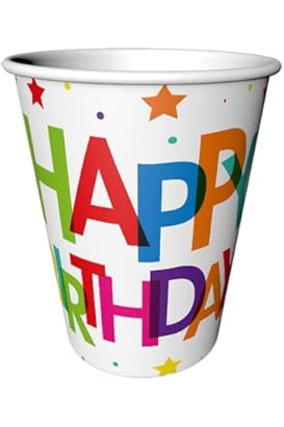 Mu Art Benim Marifetlerim - Süperstar Happy Brithday Karton Bardak 8 Adet
