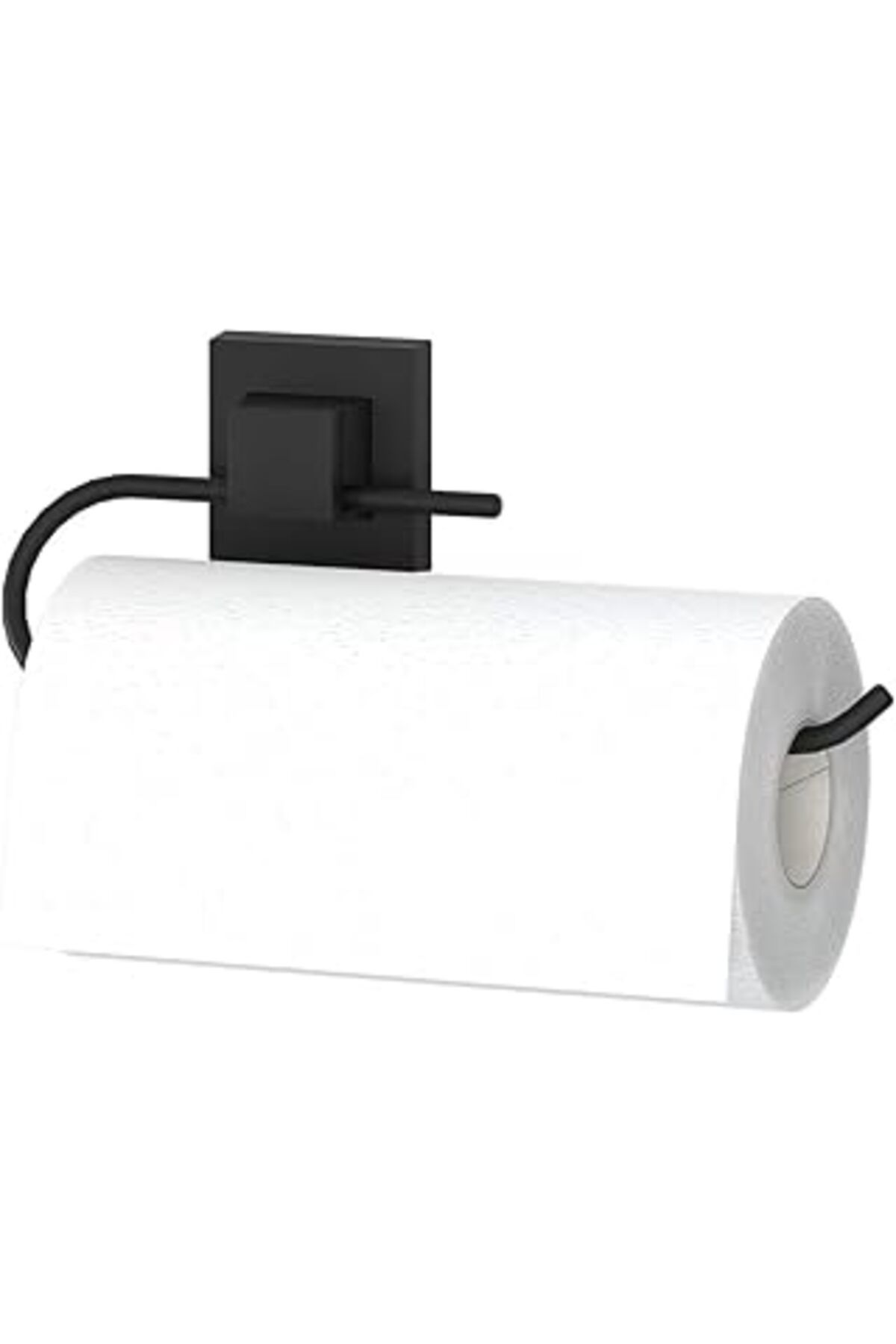 Mu Art Tekno-Tel 11.Ef.240.02 Delme Vida Matkap Yok Easyfıx Yapıskanlı Kağıt Havluluk Mat Siyah, Siyah, Sm