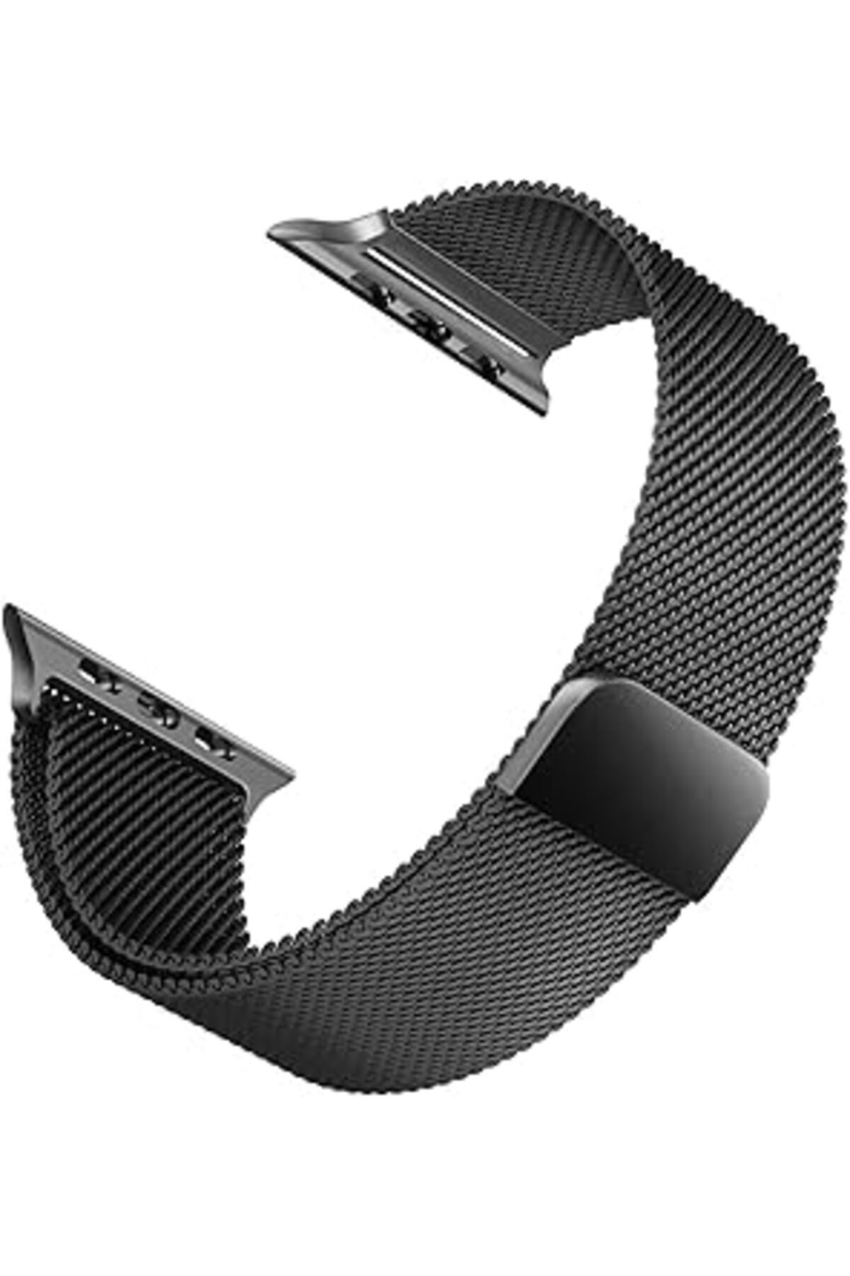 robotrend Microsonic Apple Watch 4 44Mm Için Kordon Luxe Metal Twist Siyah