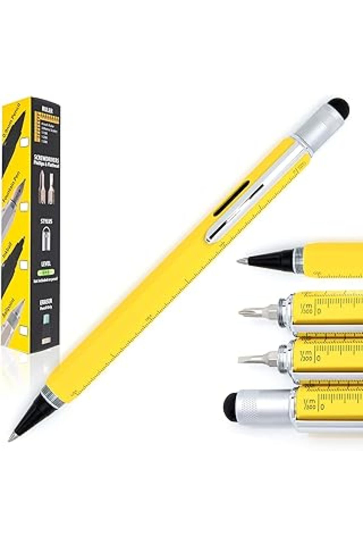 Mu Art Ahşap Monteverde Tool Pen Serisi Mv35222 Rb Multifunction Sarı Roller Kalem