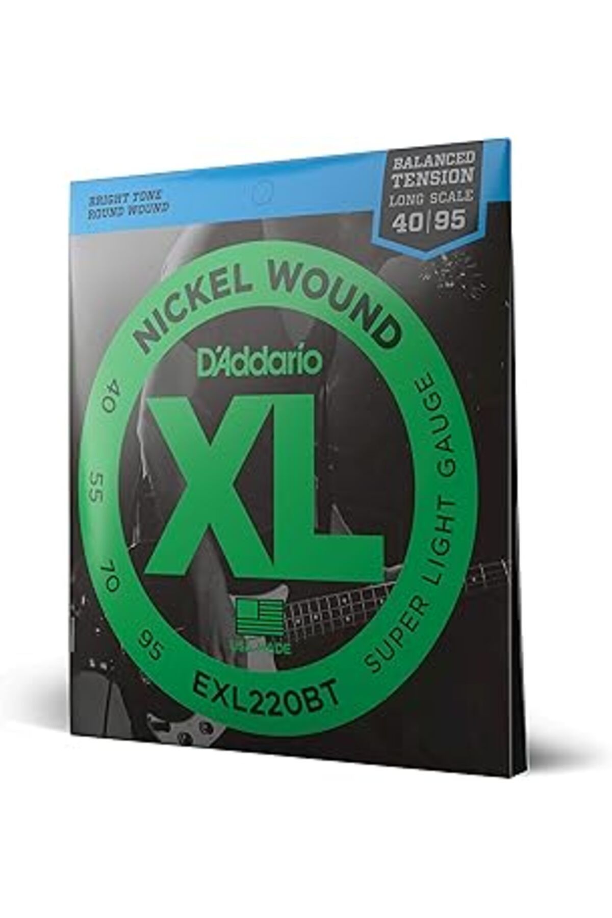 Pazarcan D'Addario Exl220Bt Bas Gitar Tel Seti, Xl, 40-95, Long Scale, Nickel