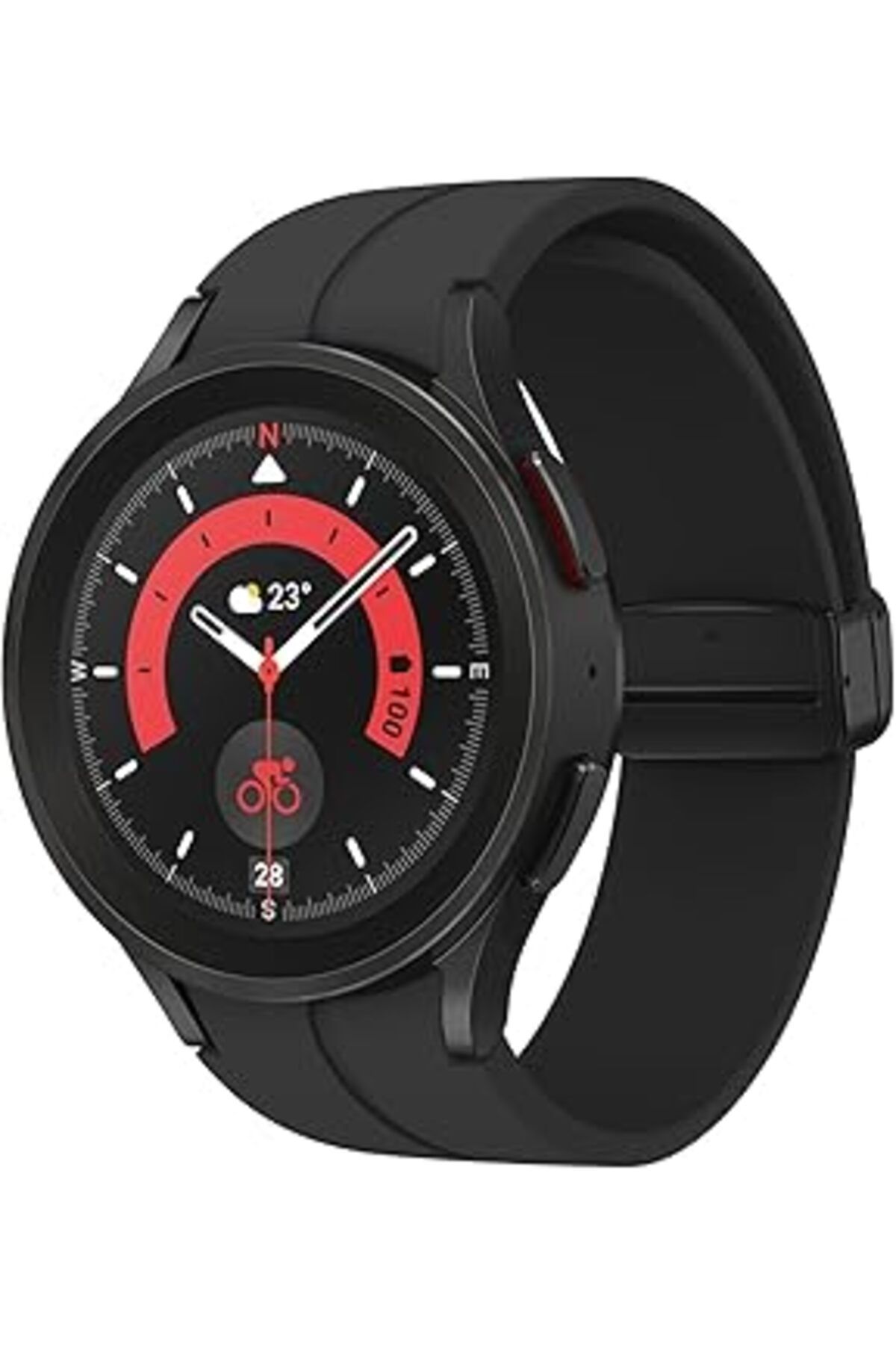 Mu Art Ahşap Samsung Galaxy Watch 5 Pro | 45 Mm Akıllı Saat, Siyah (Samsung Türkiye Garantili)