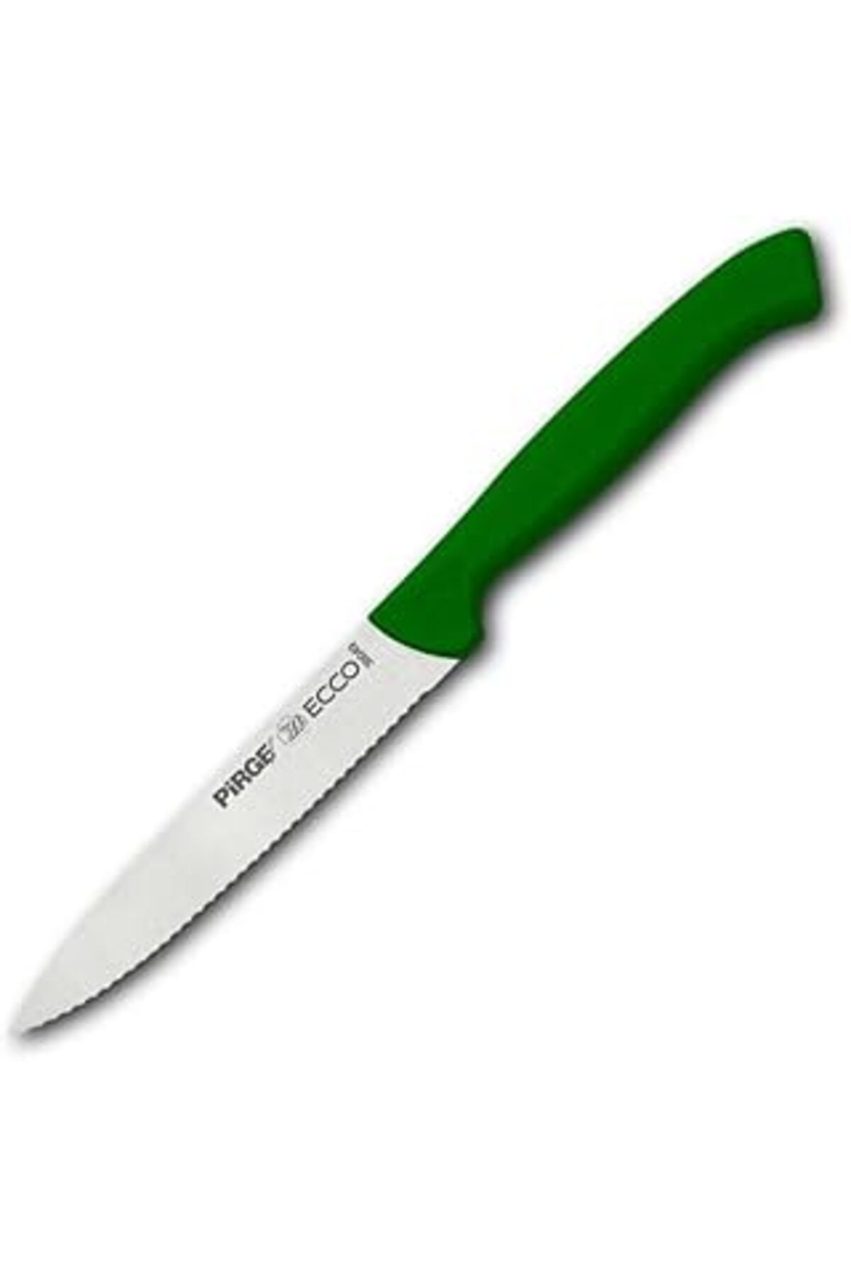 Mu Art Ahşap Pirge Ecco Sebze Bıçağı Dişli 12 Cm (YEŞİL)