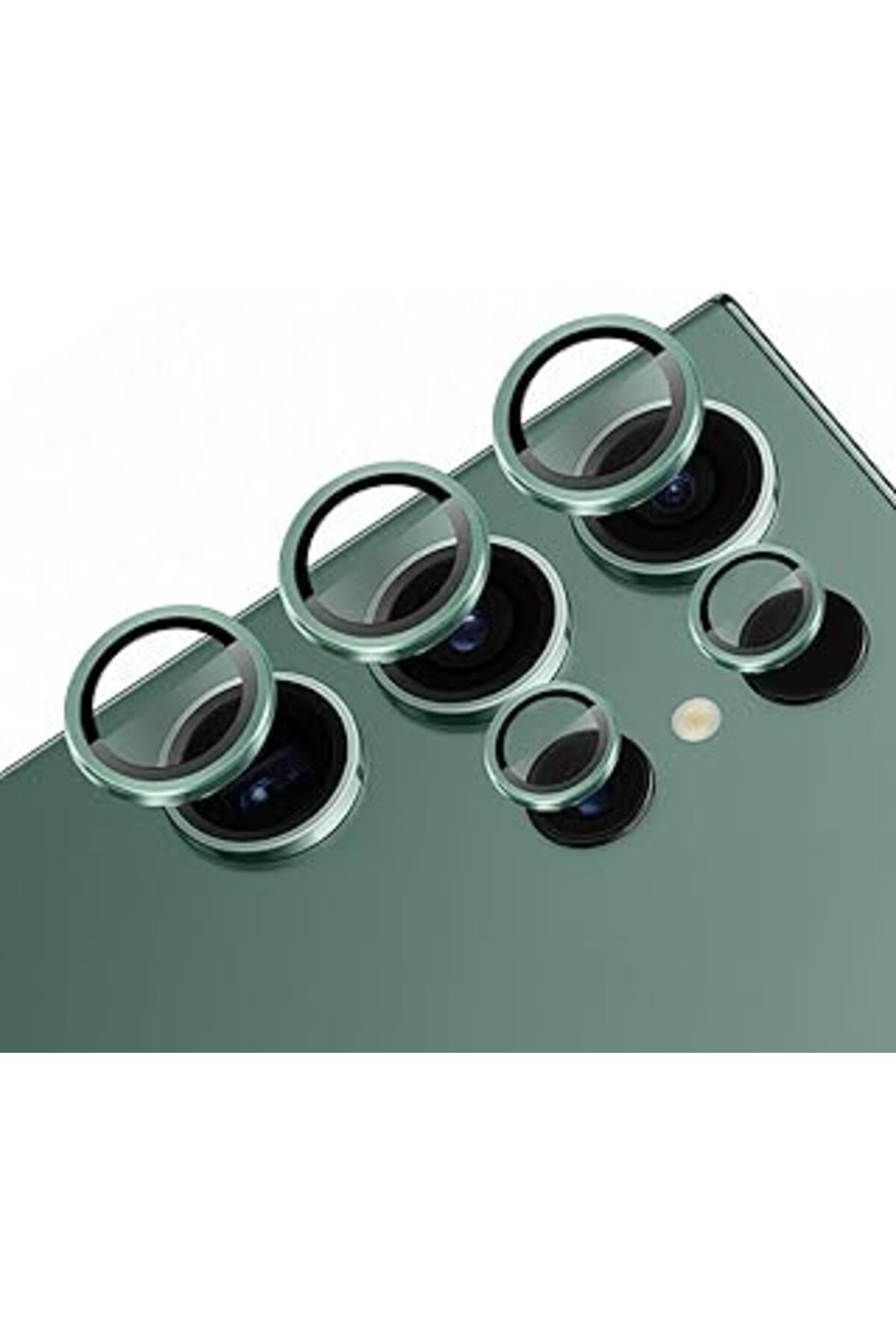 Pazarcan Newpole Galaxy S24 Ultra Için Kamera Lens Koruyucu, Alüminyum 9H Temperli Cam Lens Kamera Koruyucu