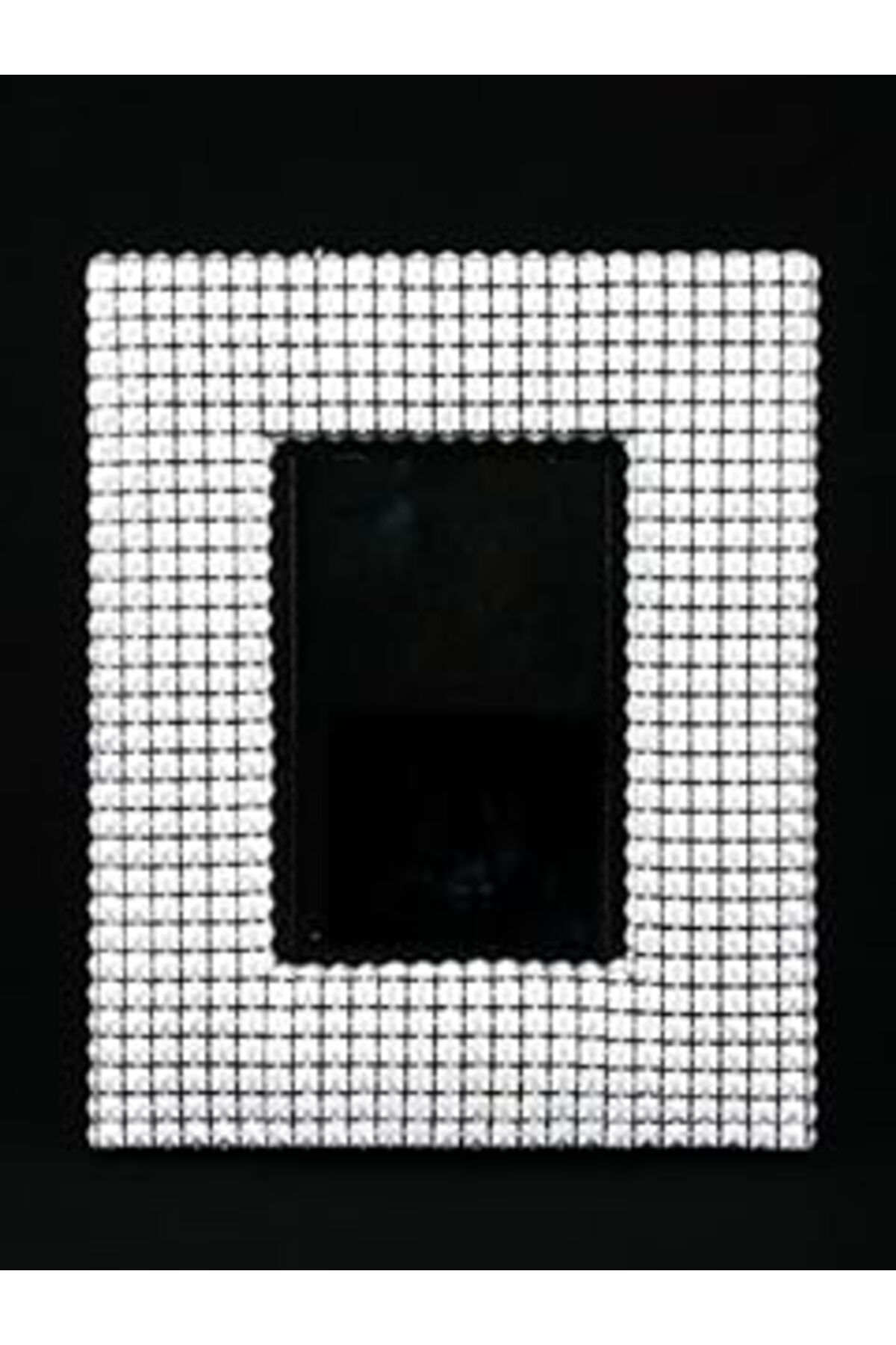 robotrend Kanca Ev Gümüş Kare Kutulu, Fotoğraf Çerçevesi, Dıştan Dışa:26,5X21 Cm Fot. Bölümü:14,5X9,5 Cm