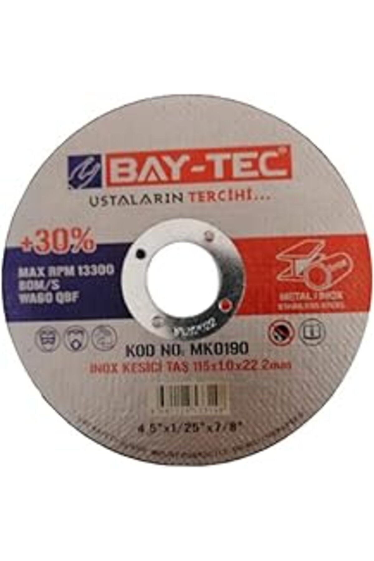 Hepta Collection Inox Kesici Taş Disk 115X1.0X22.2Mm (10 Adet)