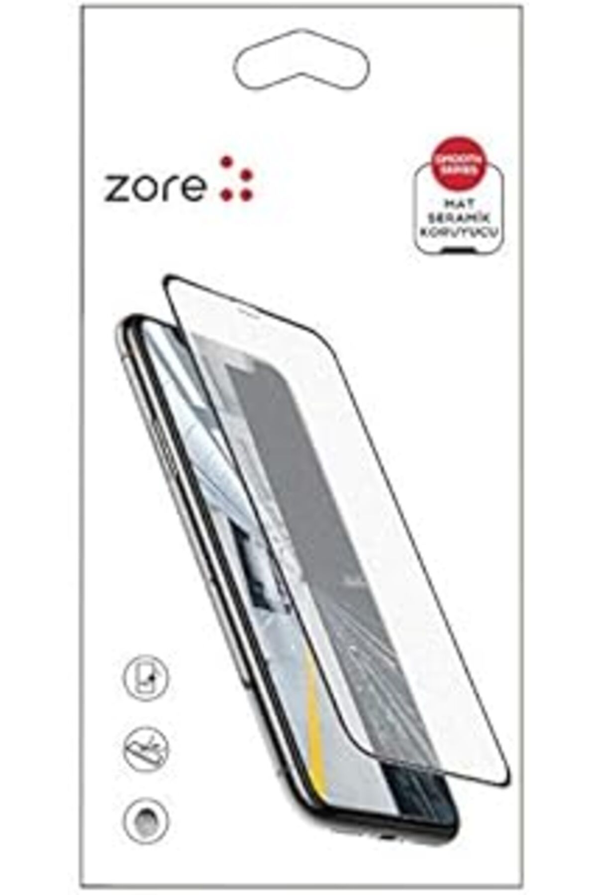 Pazarcan Apple Iphone Xr 6.1 Zore Mat Seramik Ekran Koruyucu, Siyah