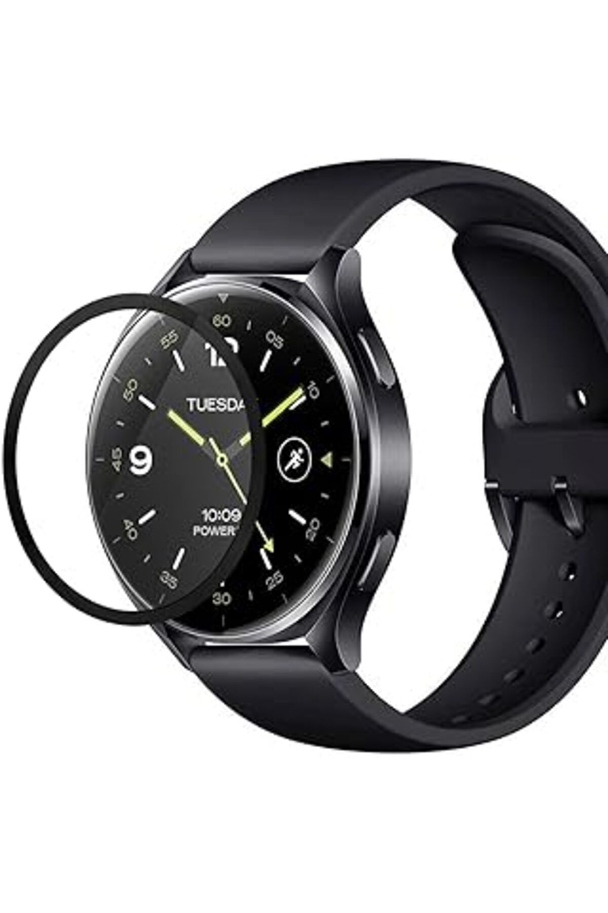 robotrend Microsonic Xiaomi Watch 2 Tam Kaplayan Nano Cam Ekran Koruyucu Siyah