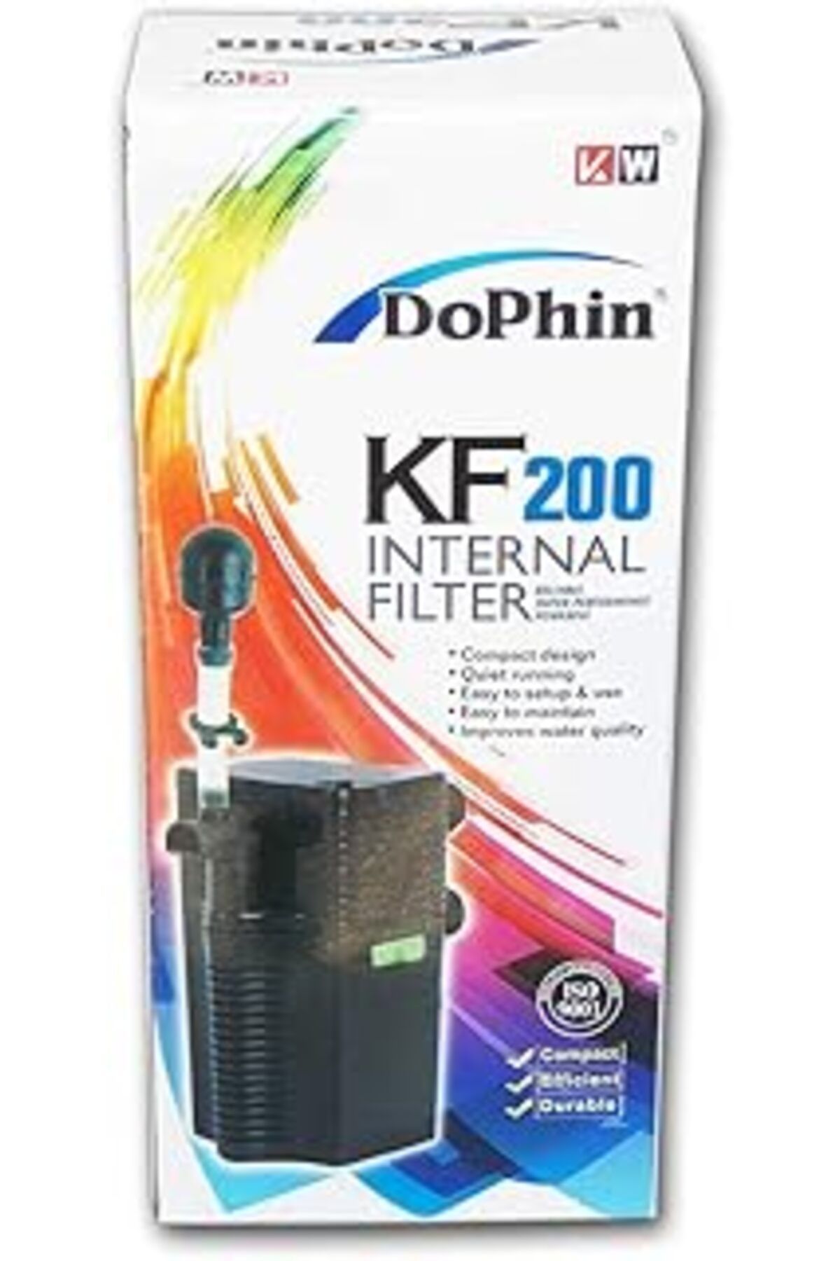 Pazarcan Dophin Kf-200 Akvaryum İçin İç Filtre, 200 L/H