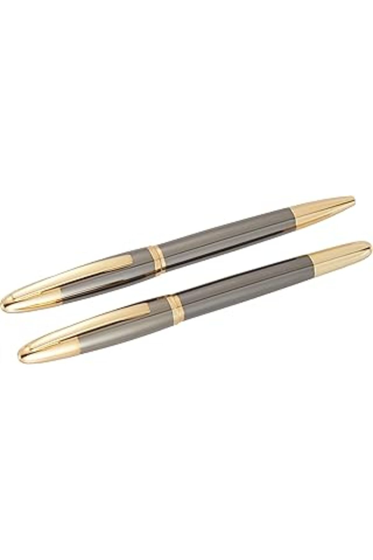 Mu Art Steelpen Venüs Serisi 181 Gold Titanium Dolma Kalem +Tükenmez Kalem