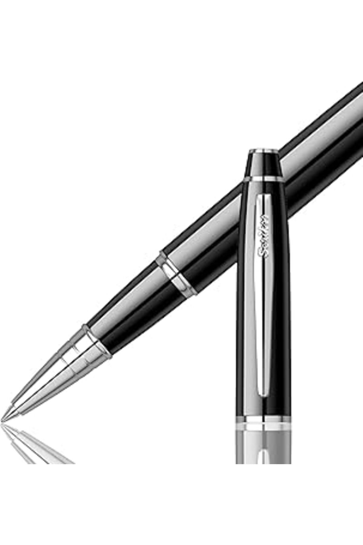 Mu Art Ahşap Scrikss Noble 35 Roller Kalem Siyah Krom