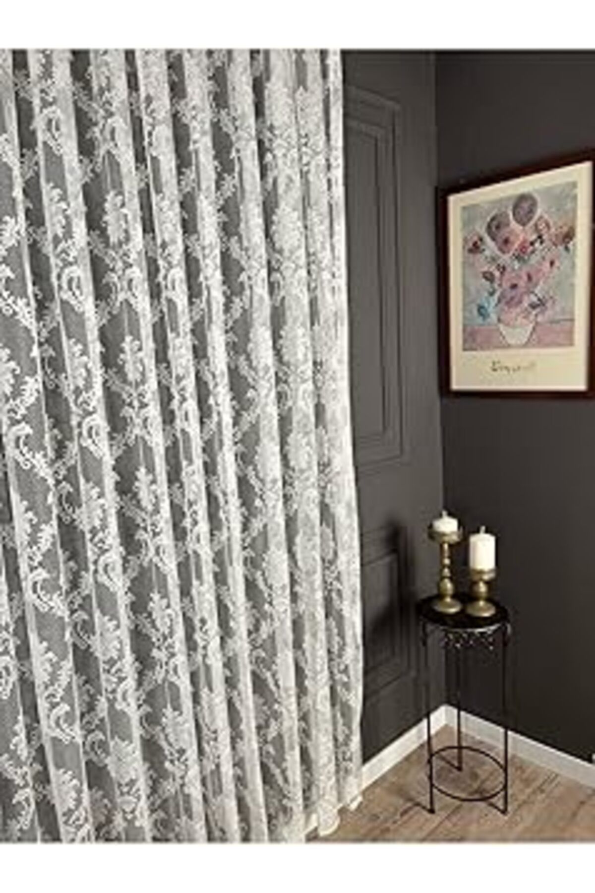 Pazarcan Ev Depo Home Damask Ekstraforlu Pilesiz Düz Dikim Tül Perde Tek Kanat Damaskekstrfr, Ekru, 140 X 20